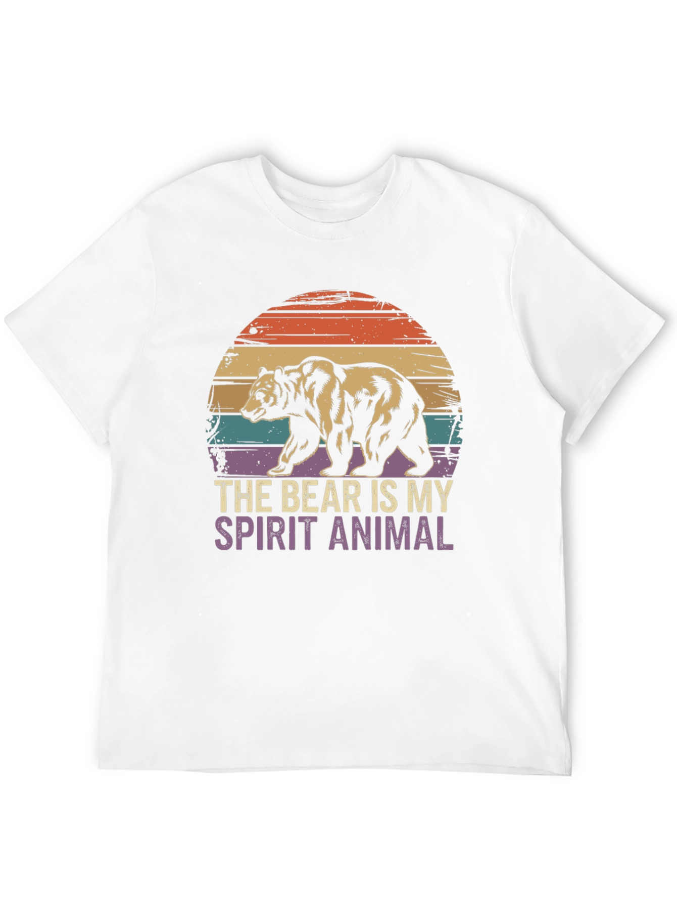 Black Bear Spirit Animal Graphic T-Shirt view 12