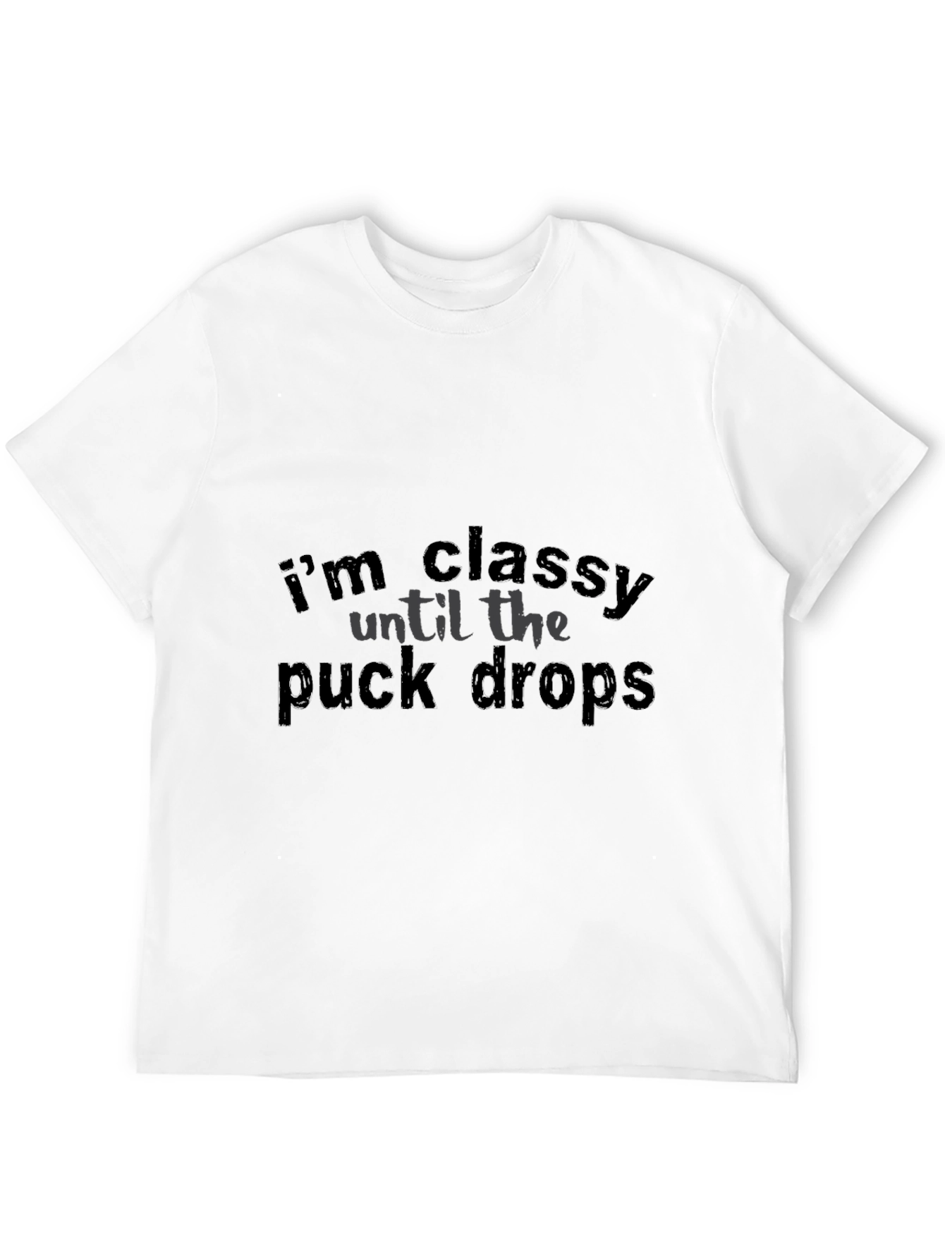 Black Classy Hockey Fan Black T-Shirt view 12