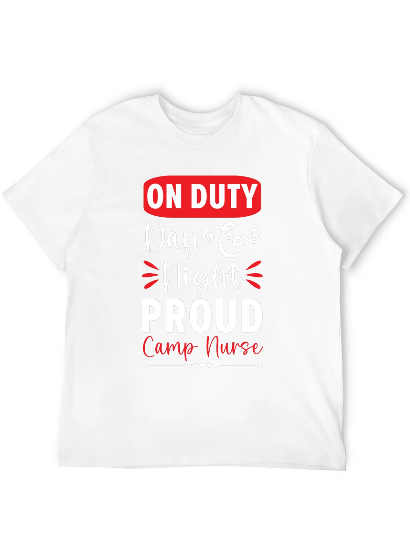 Black On Duty Camp Nurse Graphic T-Shirt view 12