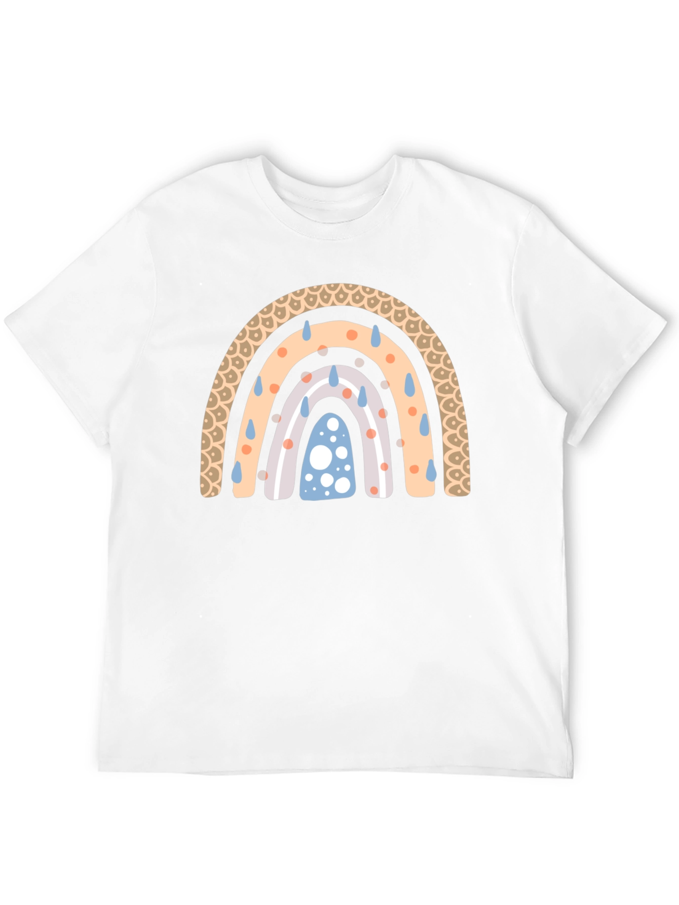 Black Rainbow Rain Black T-Shirt view 12