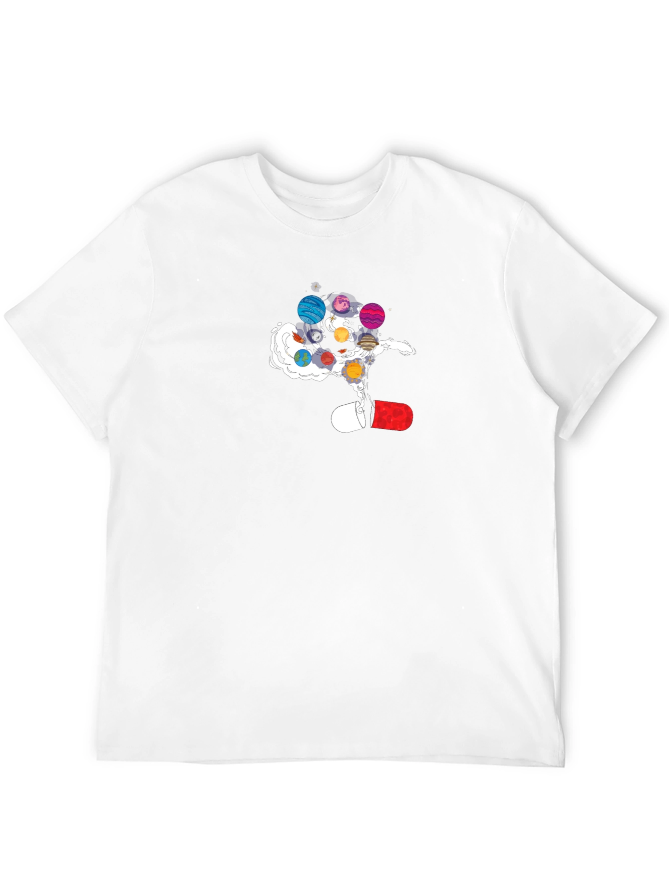 Black Planetary Pill Black Tee - Out of this World Style view 12