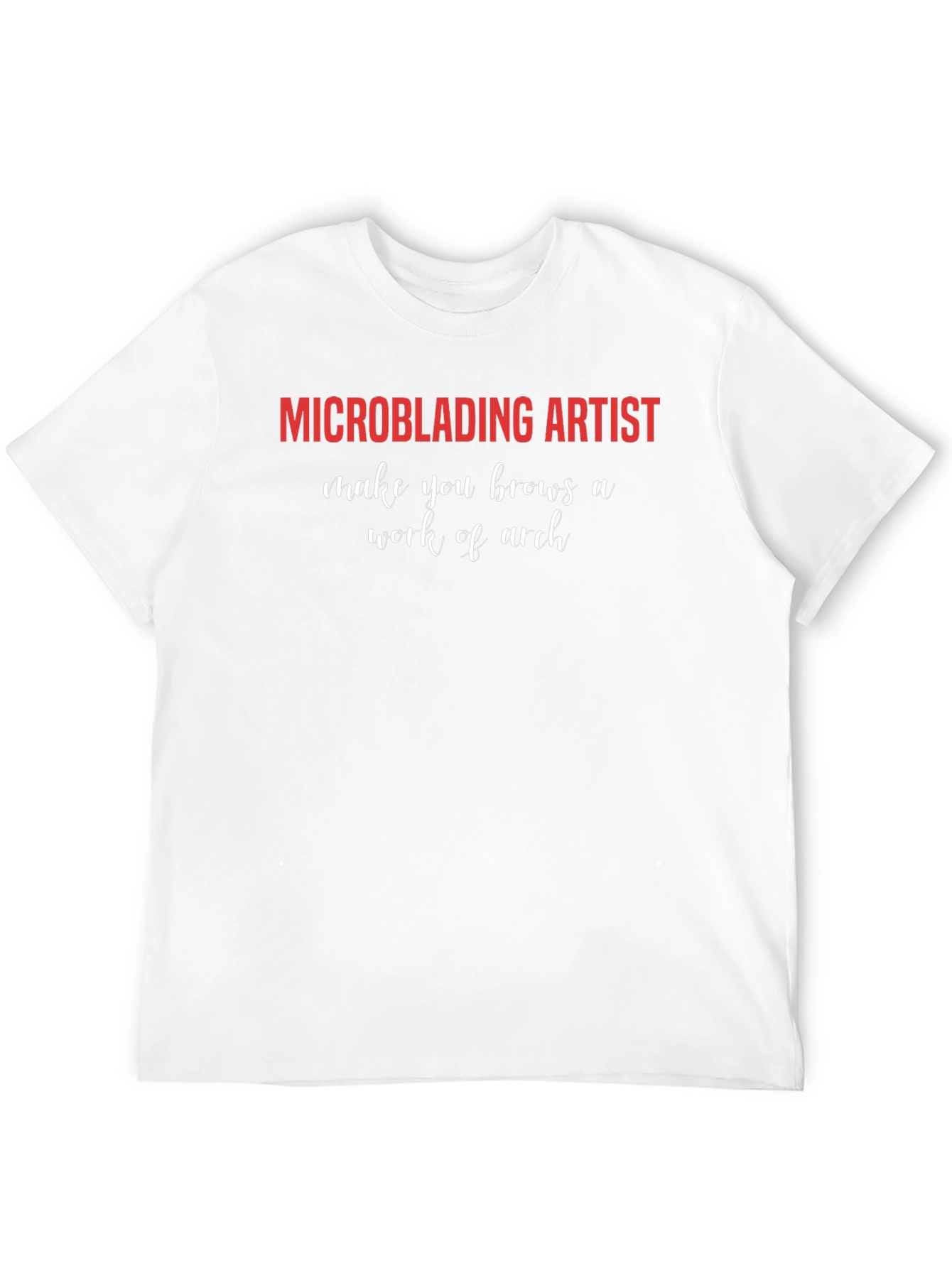 Black Microblading Artist T-Shirt - Brow Arch Perfection view 12