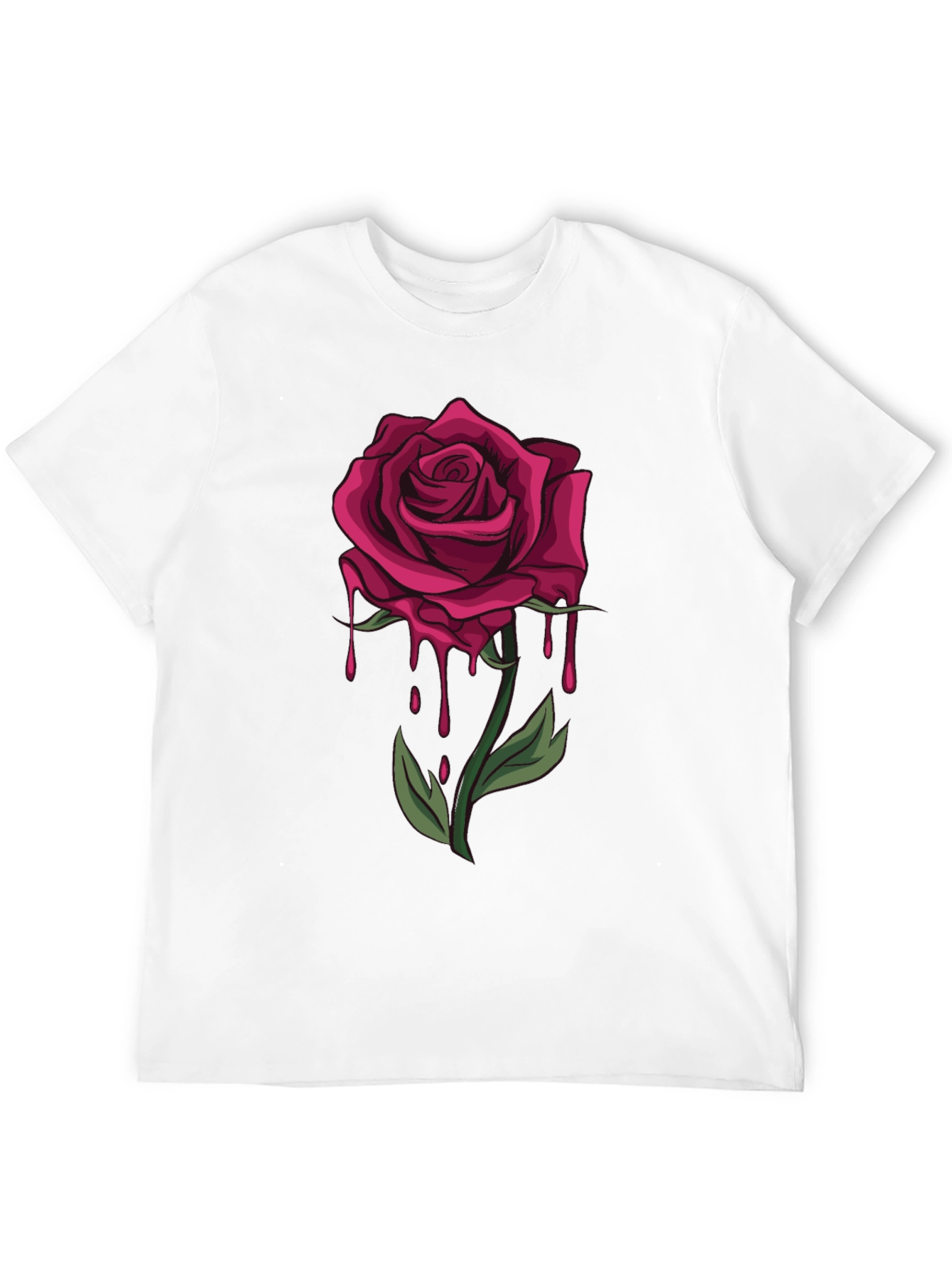 Dripping Rose Graphic T-Shirt - Bold & Stylish - 12