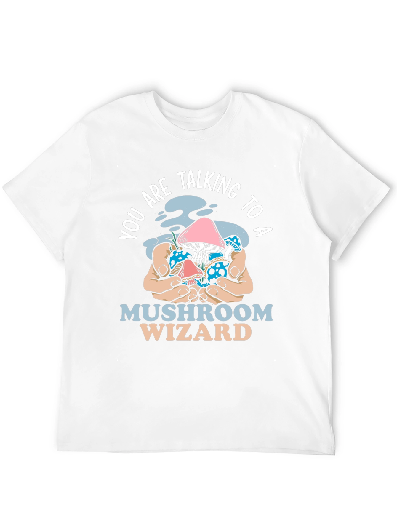 Black Mushroom Wizard Graphic Tee - Unique Design view 12