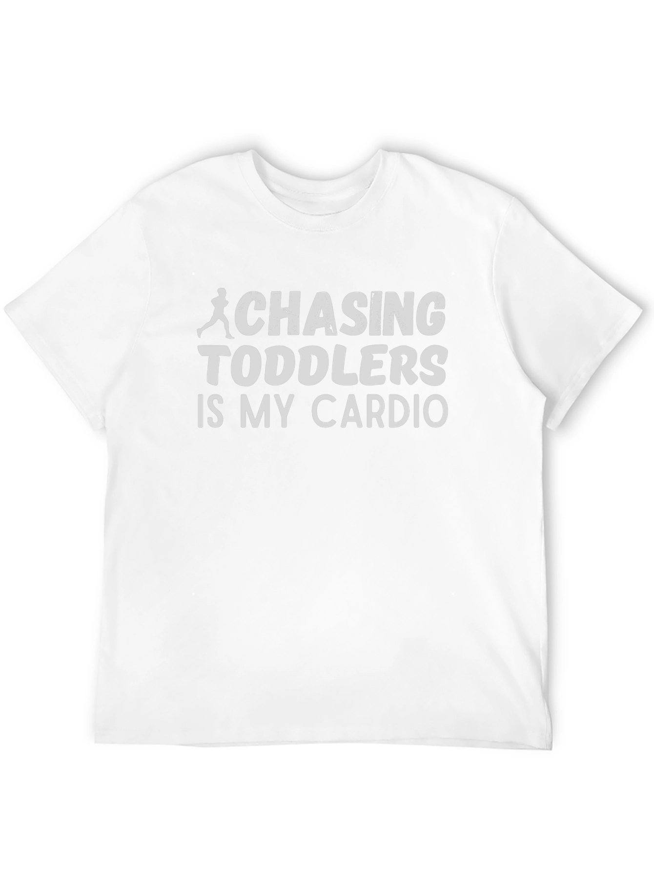 Black Chasing Toddlers is My Cardio Funny Graphic Tee view 12