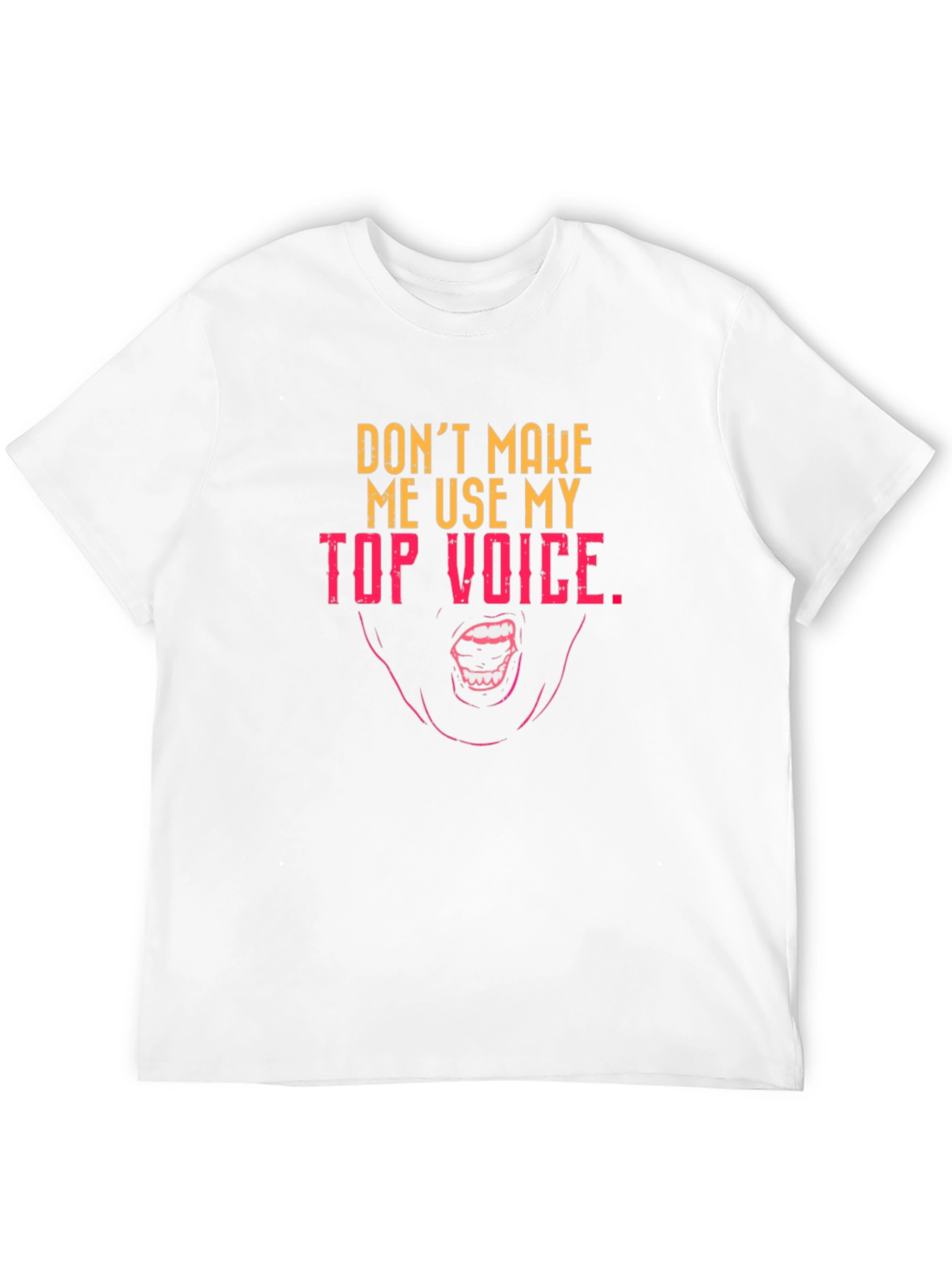 Black Top Voice Graphic Tee - Funny Sarcastic T-Shirt view 12