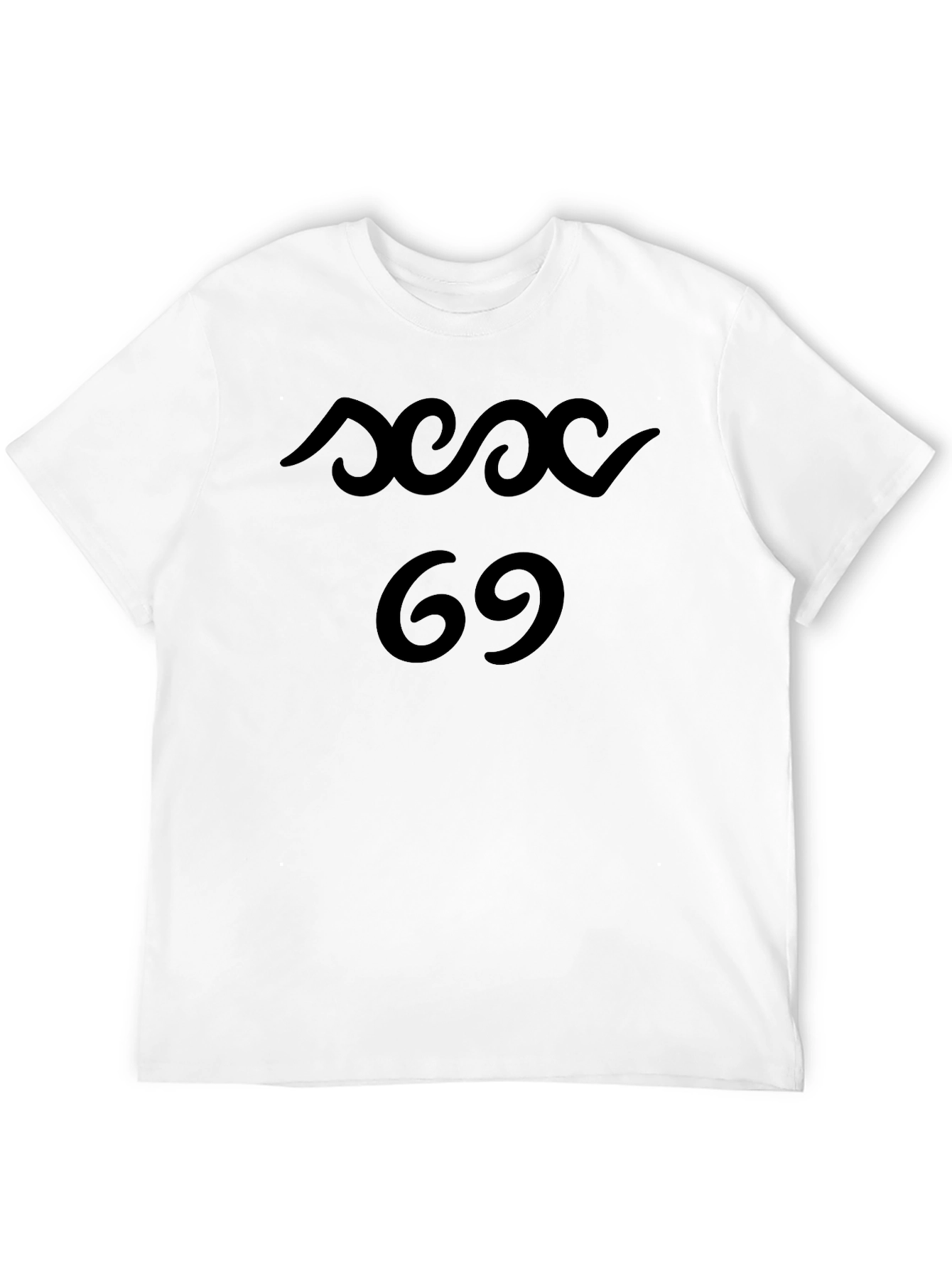 Black Sex 69 Graphic Tee - Adult Humor Black T-Shirt view 12