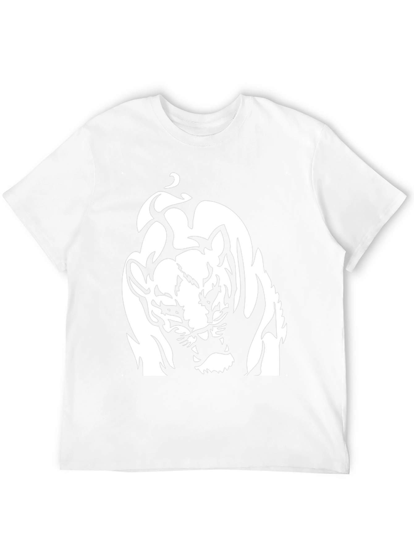 Black Black Graphic Tee - Roaring Tiger Design view 12