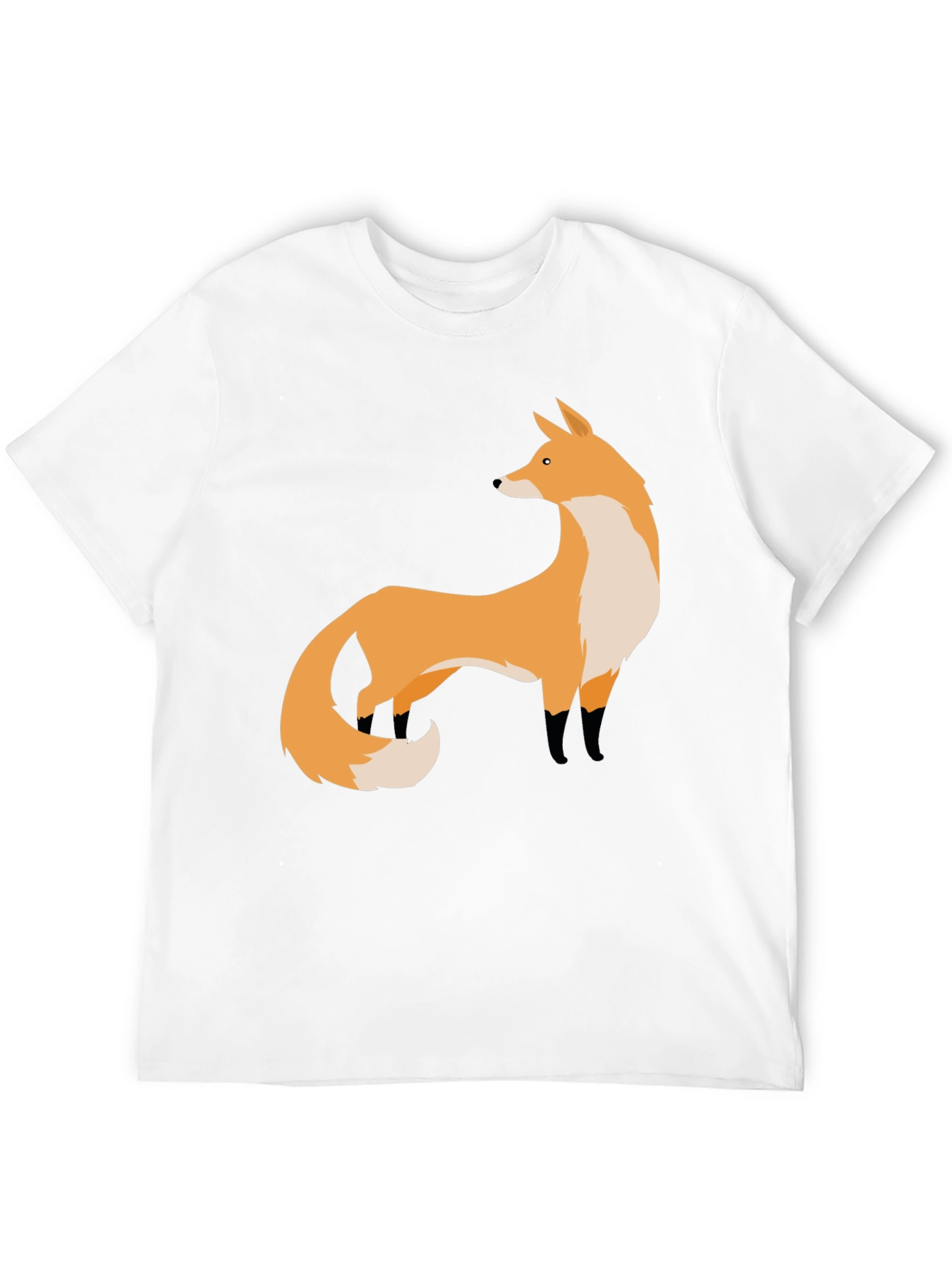 Black Fox Graphic Black T-Shirt | Stylish Animal Print Tee view 12