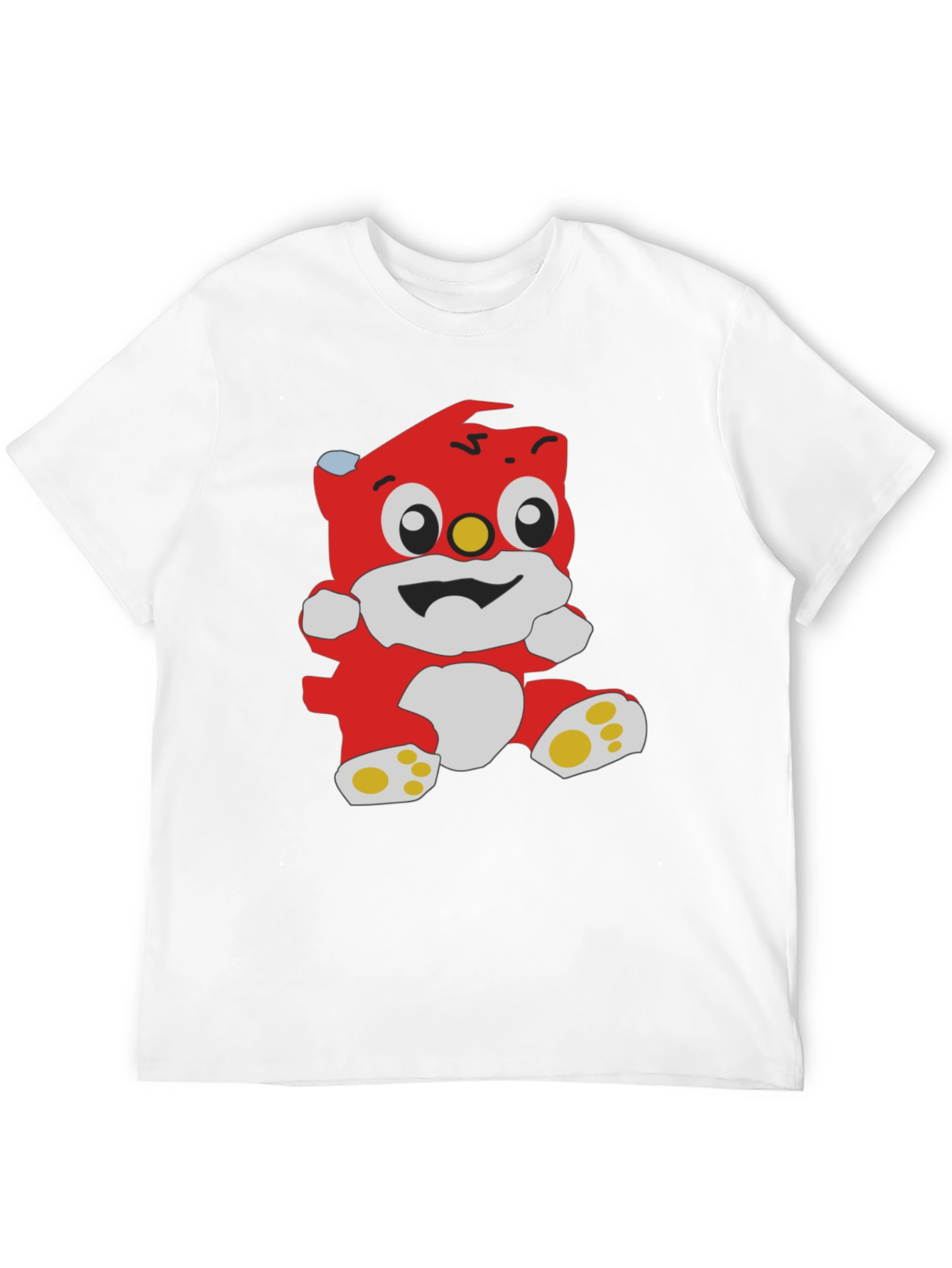 Black Cartoon Bear Graphic Black T-Shirt view 12