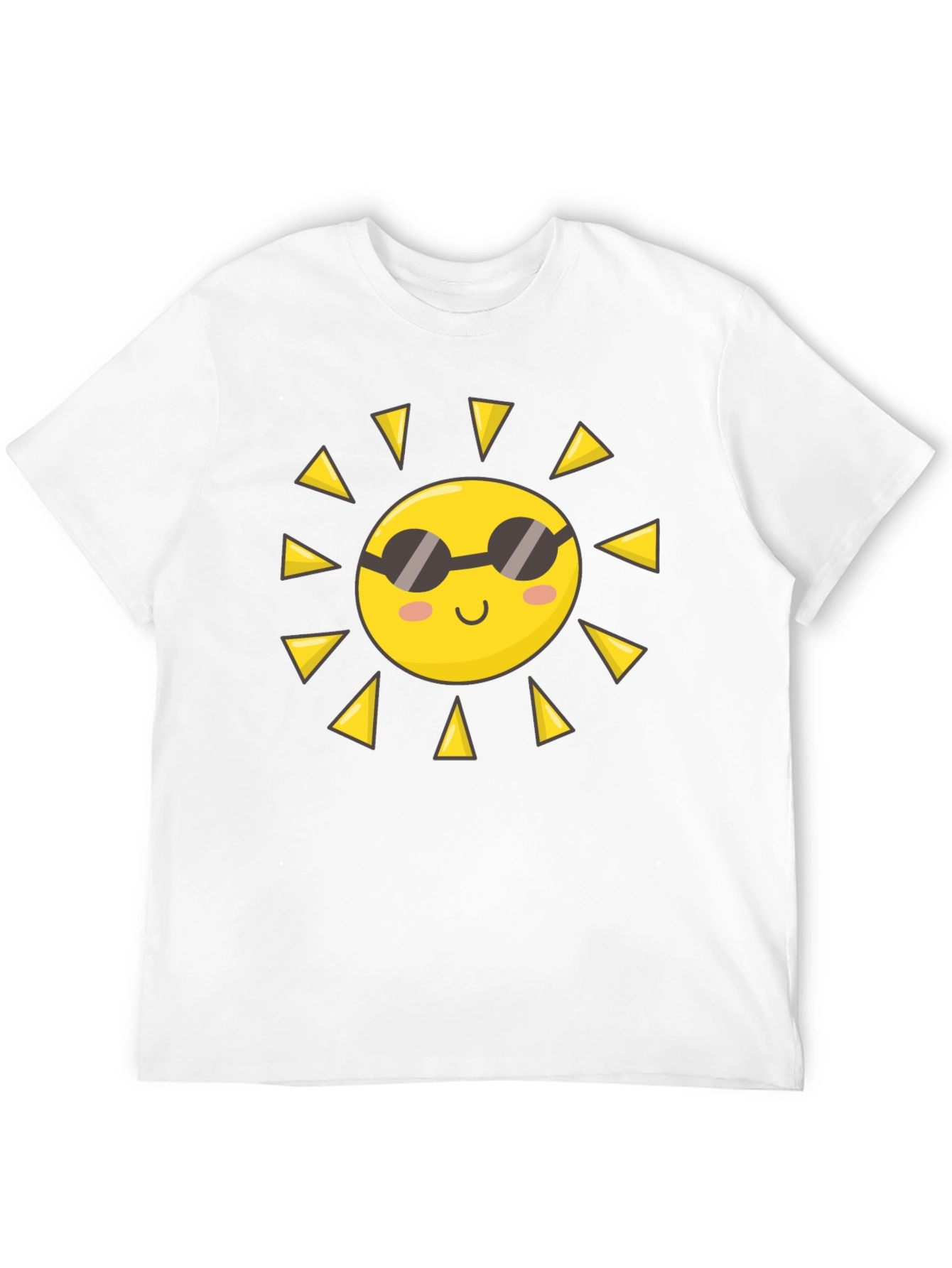 Black Cool Sun Graphic Black T-Shirt view 12