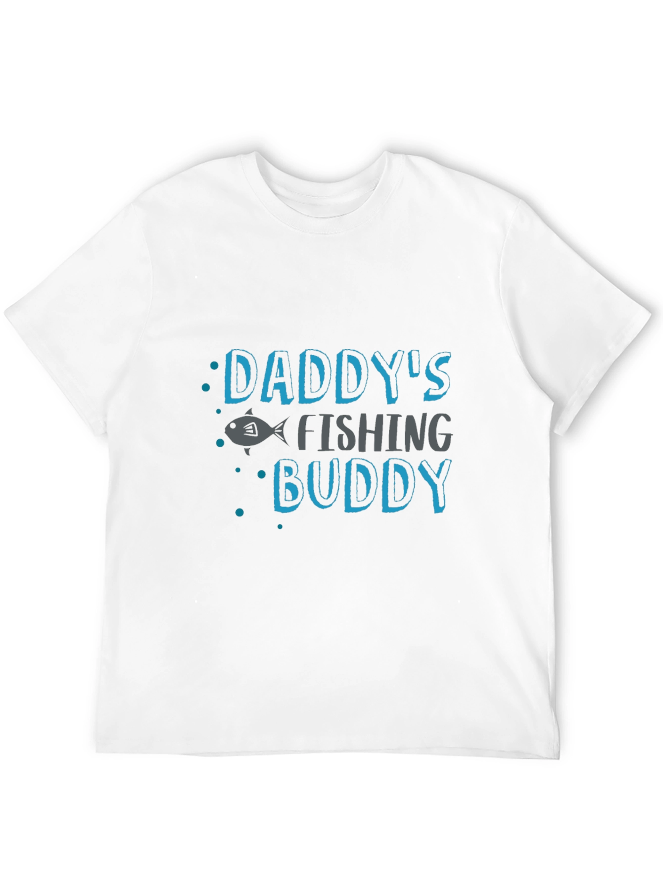 Black Daddy's Fishing Buddy Black T-Shirt view 12