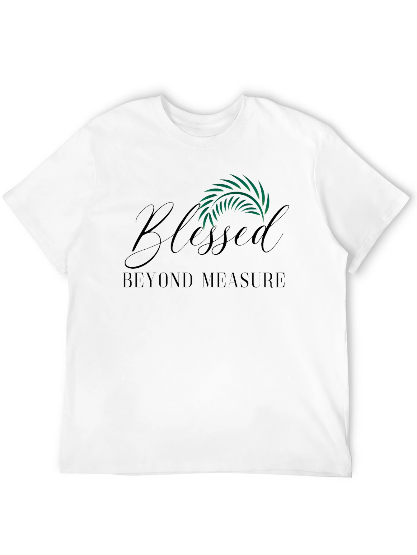 Black Blessed Beyond Measure Black Graphic Tee view 12