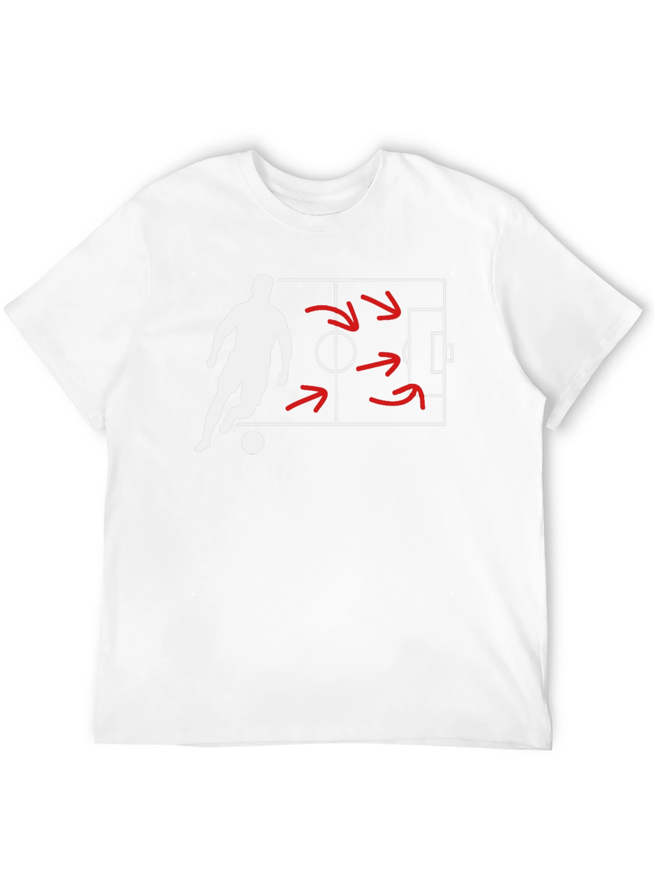 Black Soccer Strategy Black T-Shirt view 12