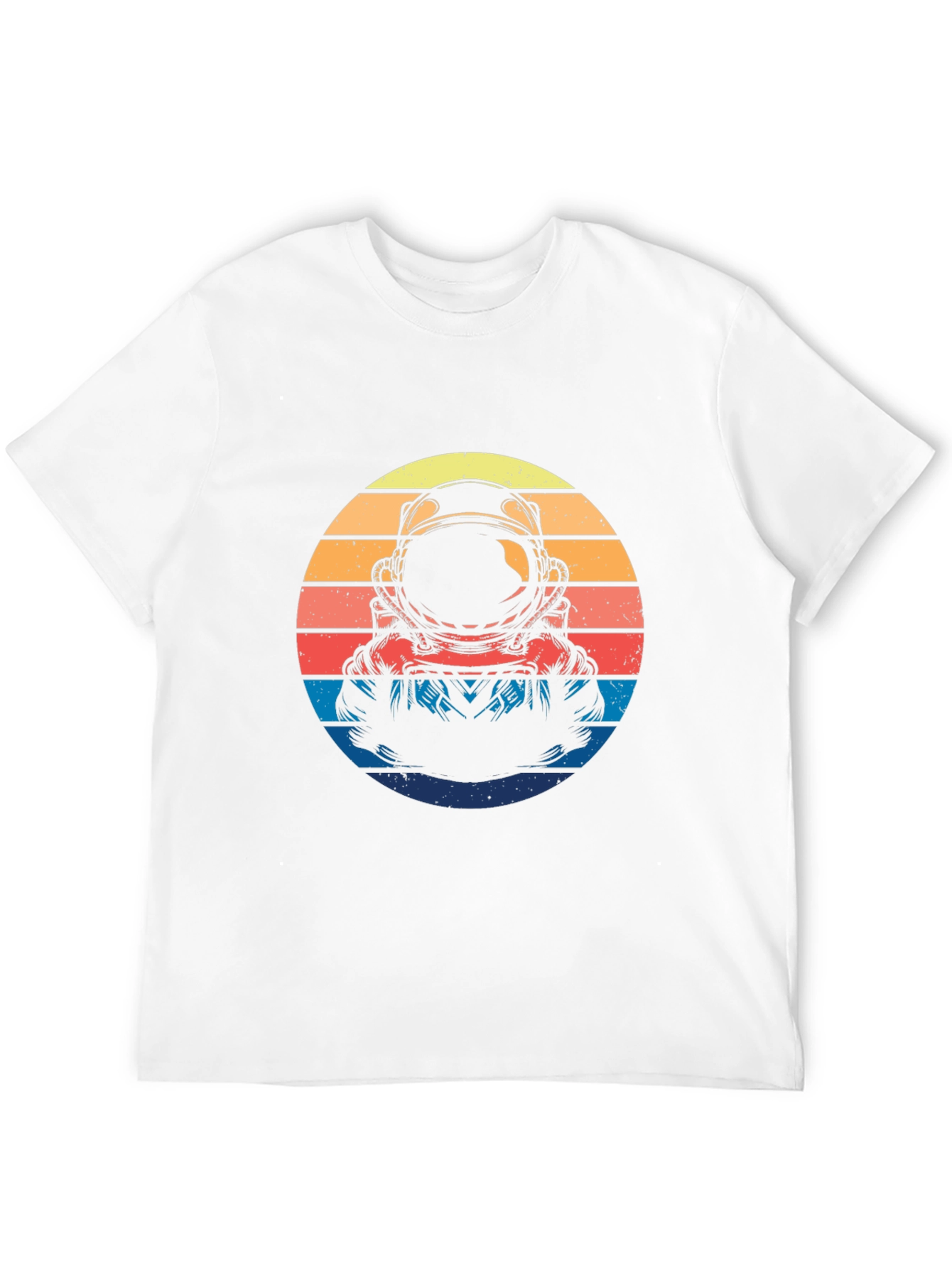 Black Retro Astronaut Graphic T-Shirt view 12