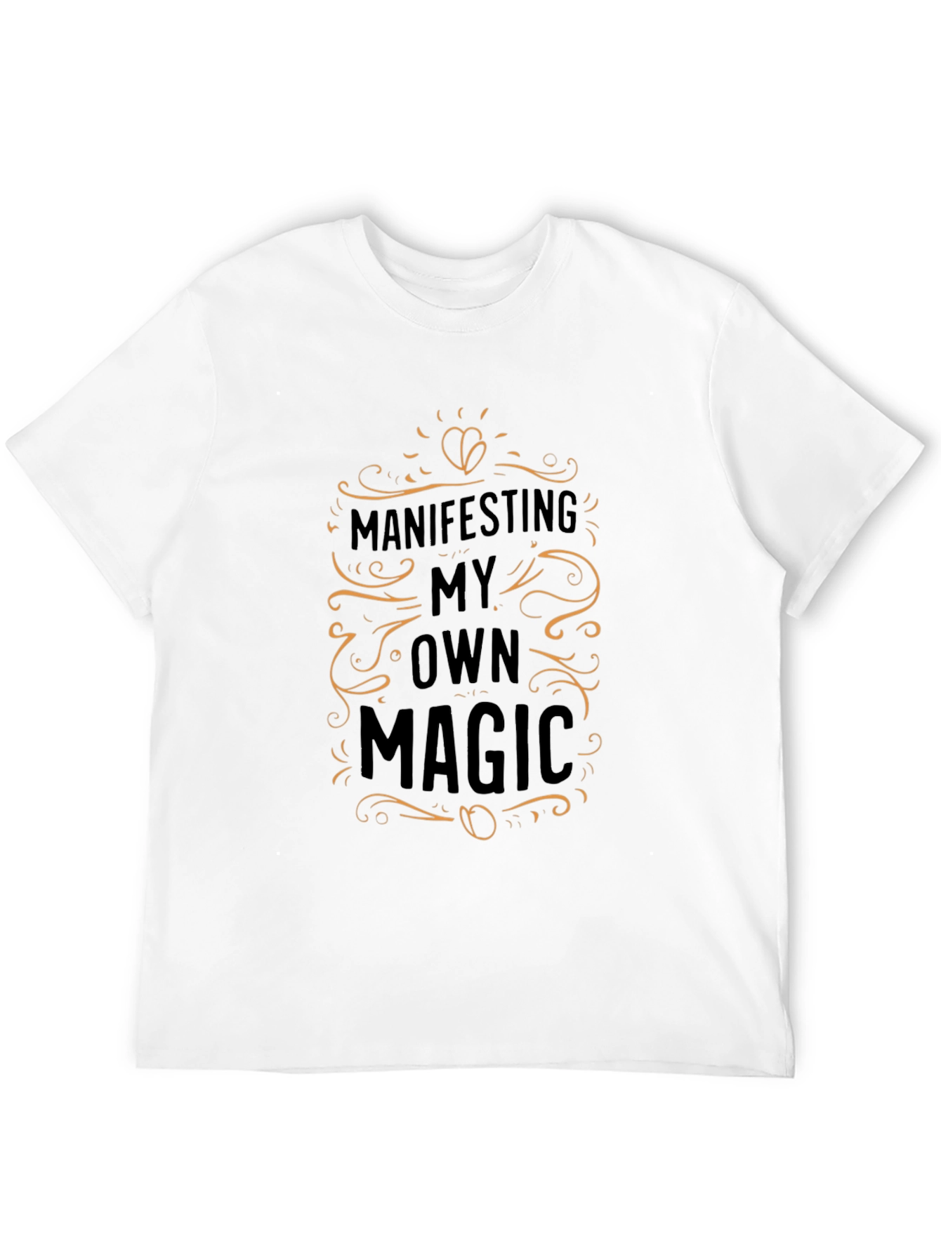 Black Manifesting Magic Graphic Tee - Black Unisex T-Shirt view 12