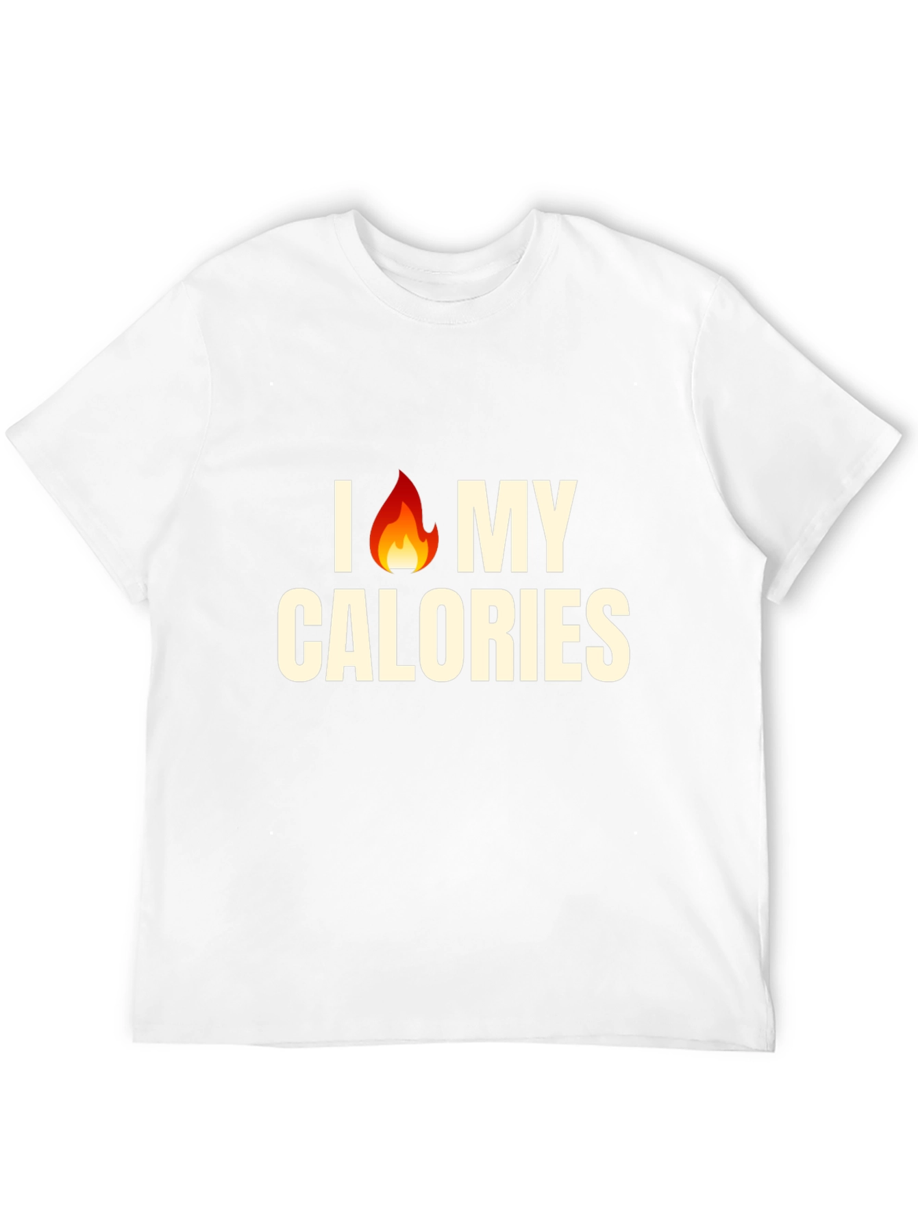 Black I Burn My Calories T-Shirt - Funny Gym Workout Tee view 12