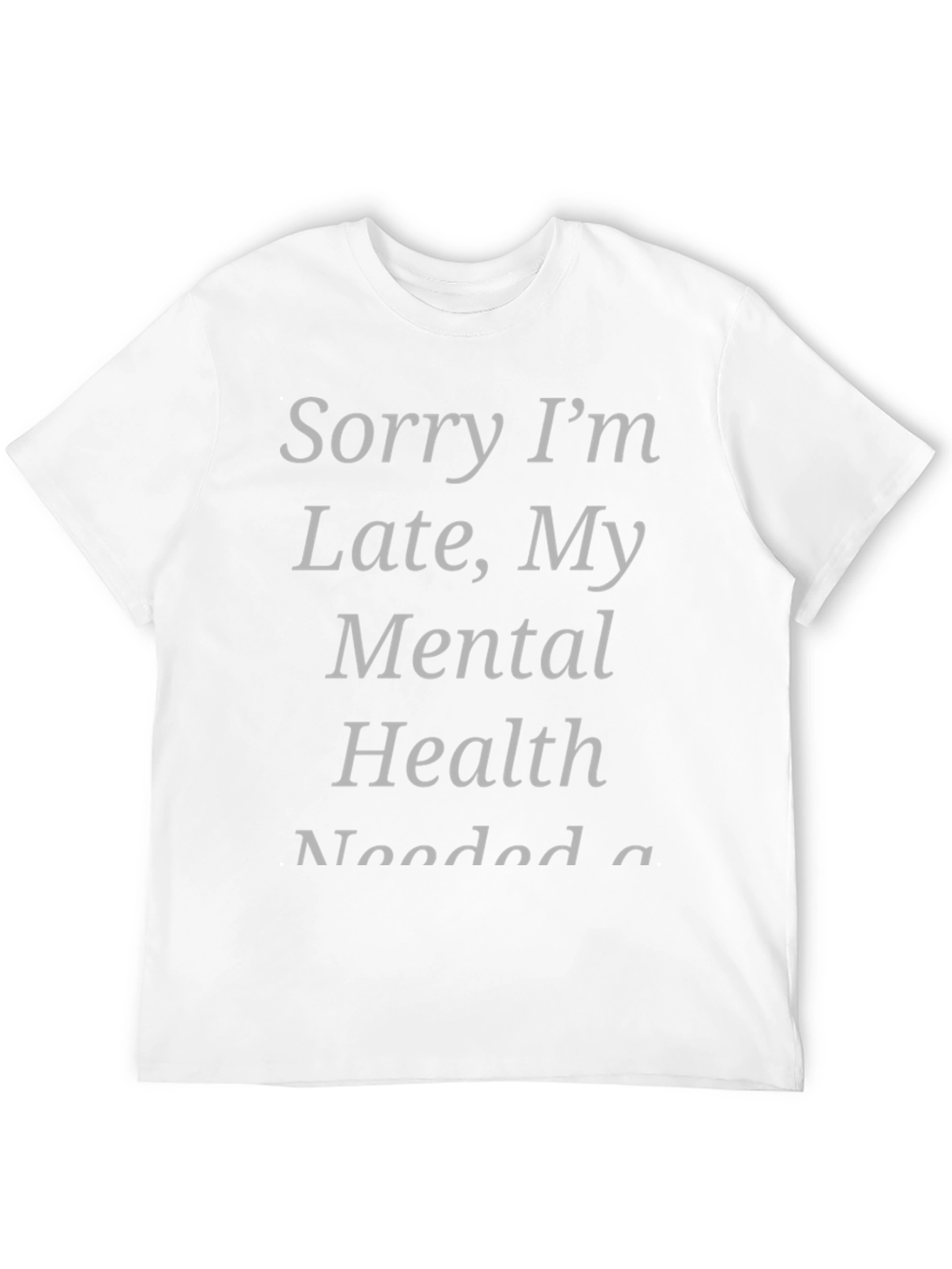 Black Funny Mental Health T-Shirt view 12