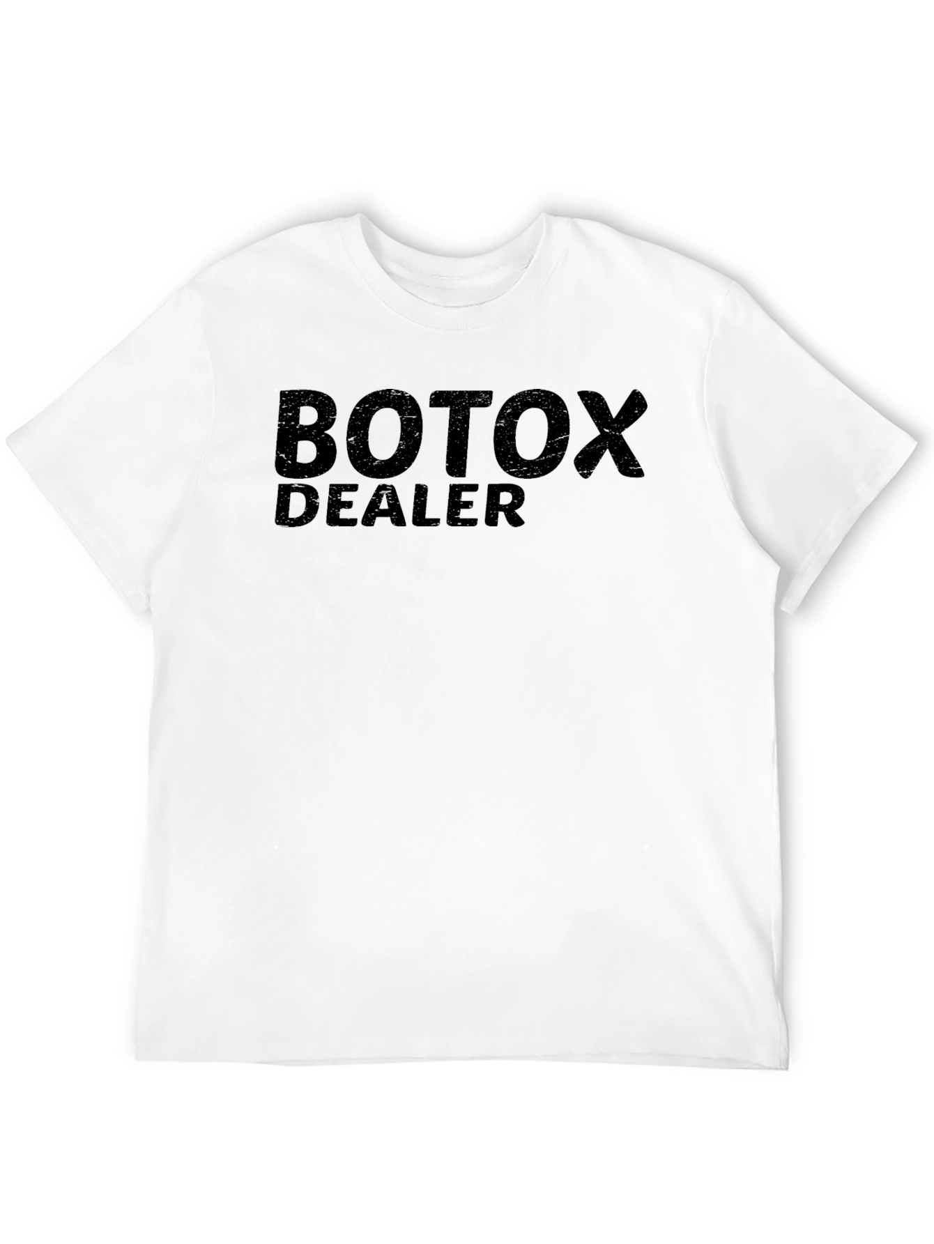Black Botox Dealer Men's Crew Neck T-Shirt view 12