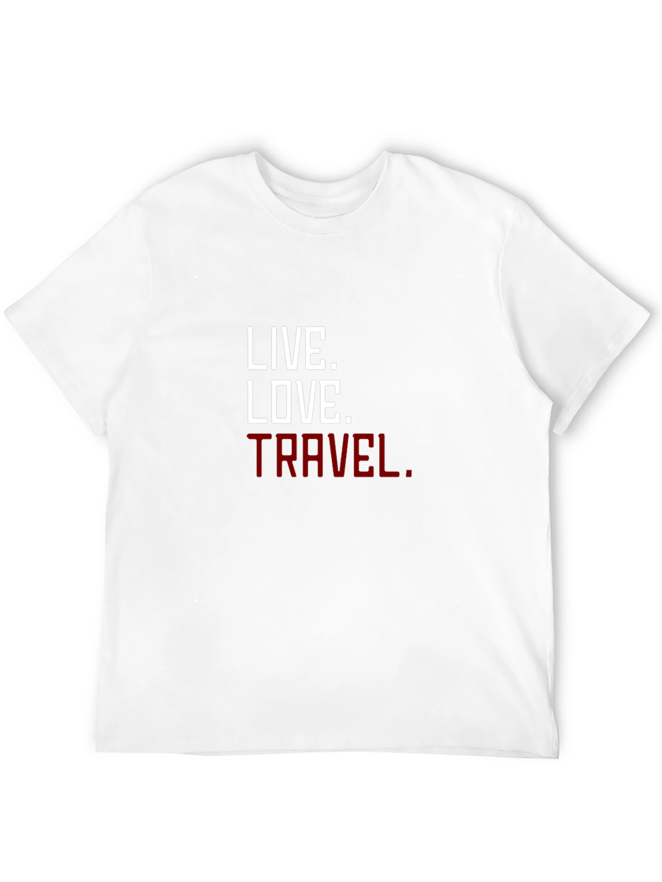 Black Live Love Travel Graphic Tee - Stylish Black T-Shirt view 12