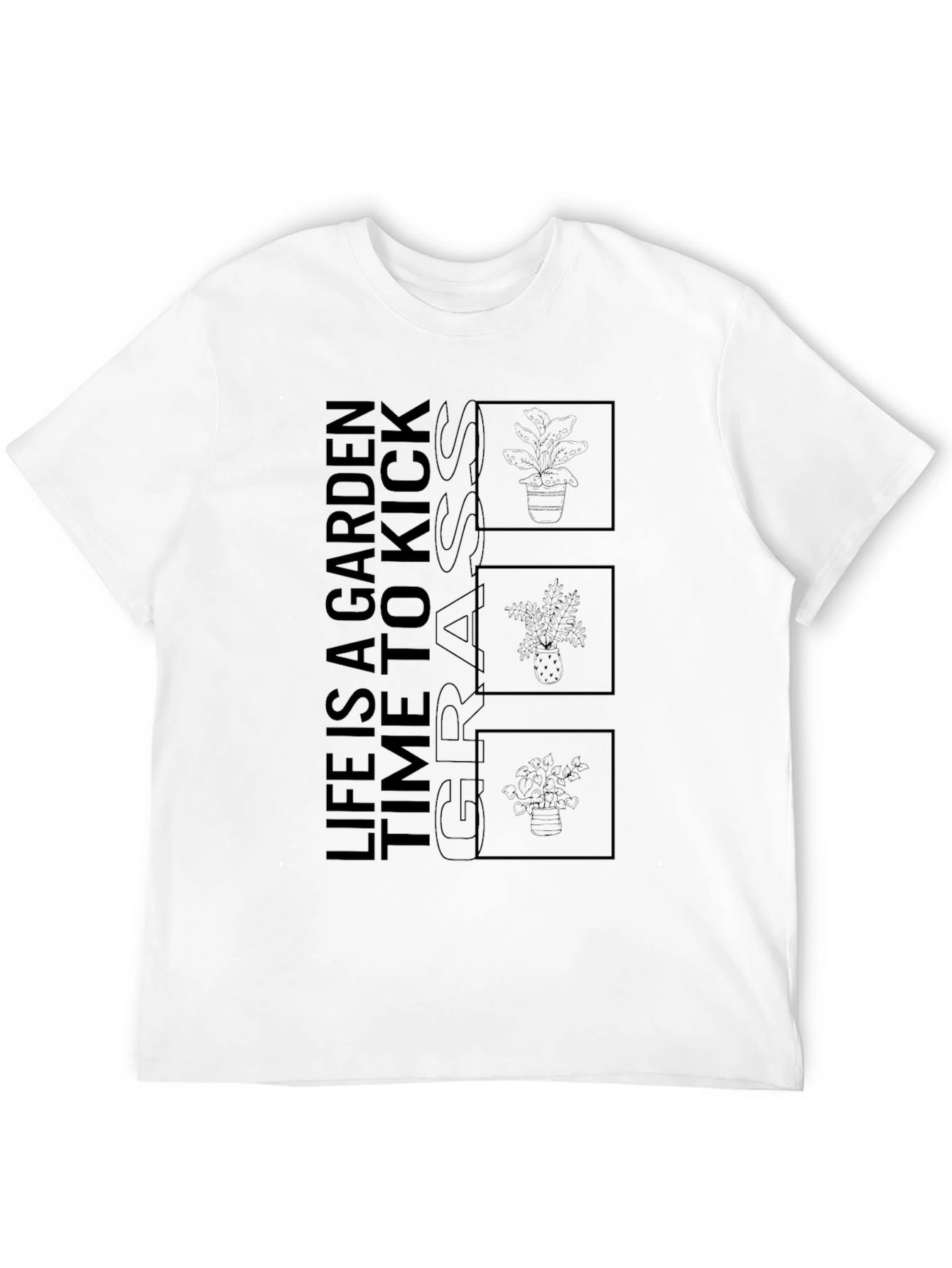 Black Life Is A Garden Black Graphic Tee view 12