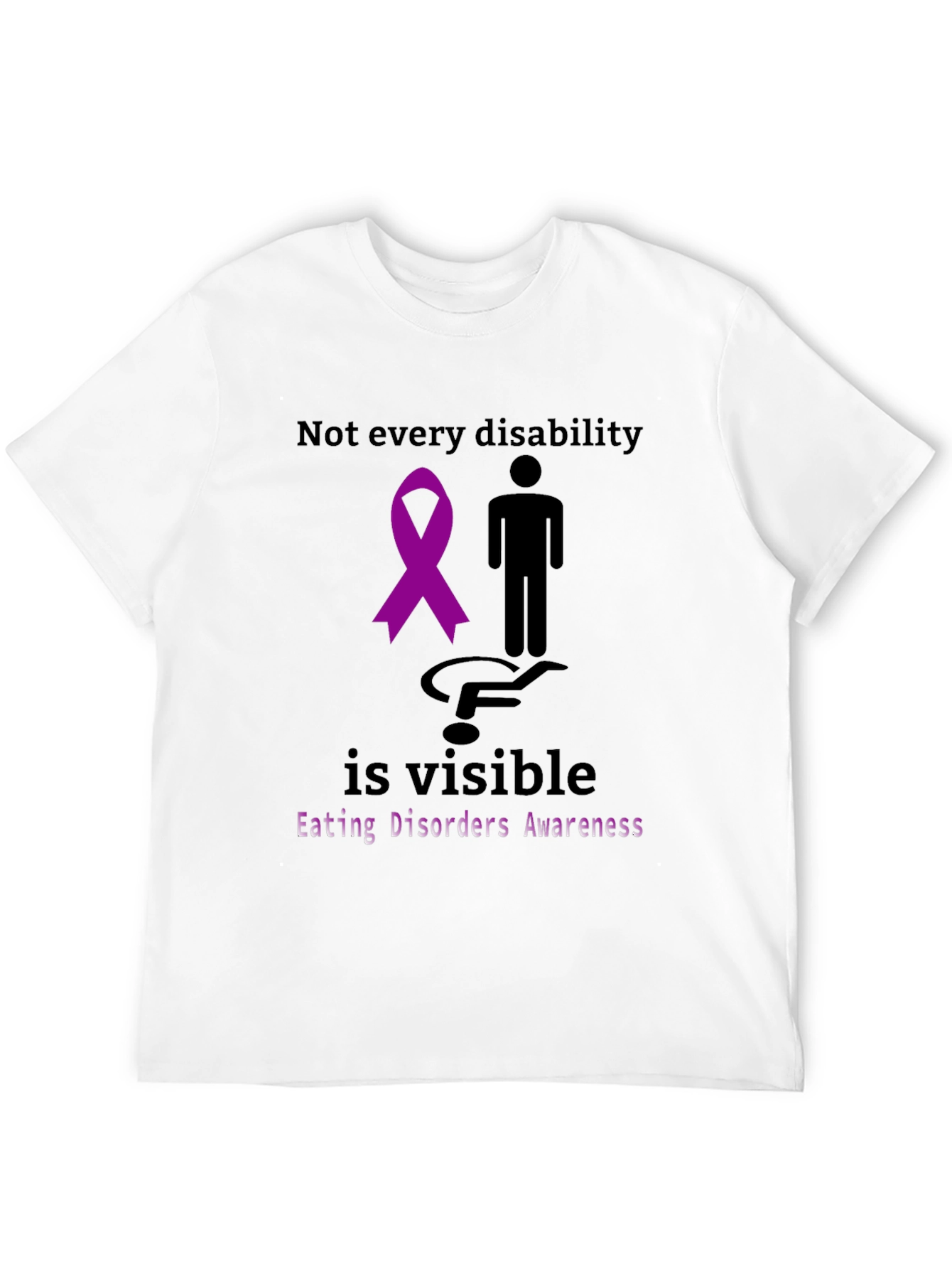 Black Eating Disorders Awareness T-Shirt view 12