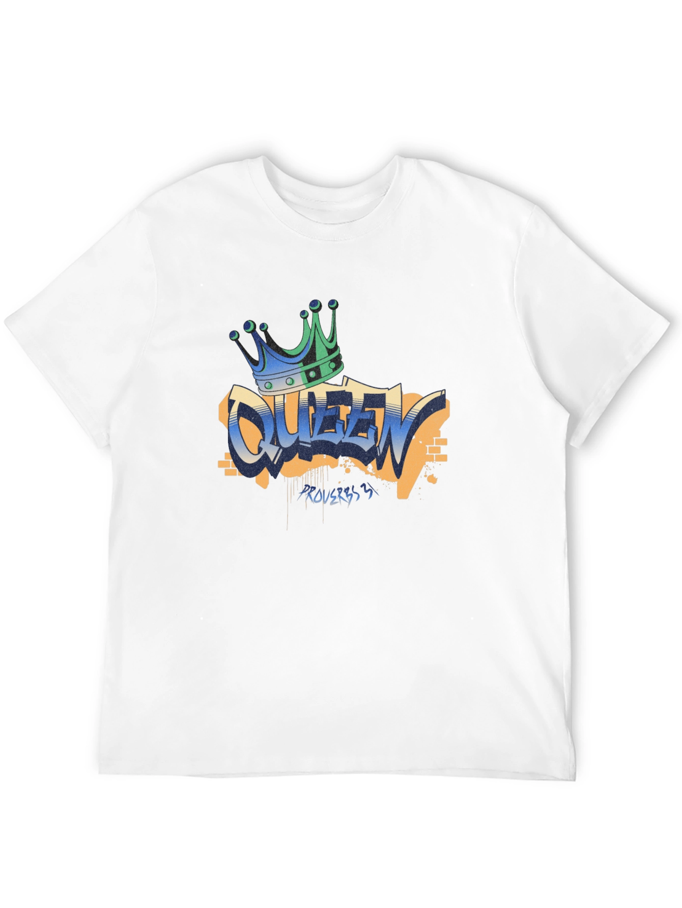 Black Queen Graffiti T-Shirt - Crown Graphic Tee view 12
