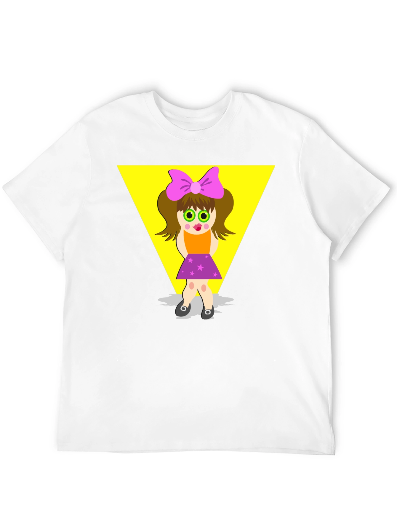 Black Cartoon Girl Graphic Tee - Funky Style view 12