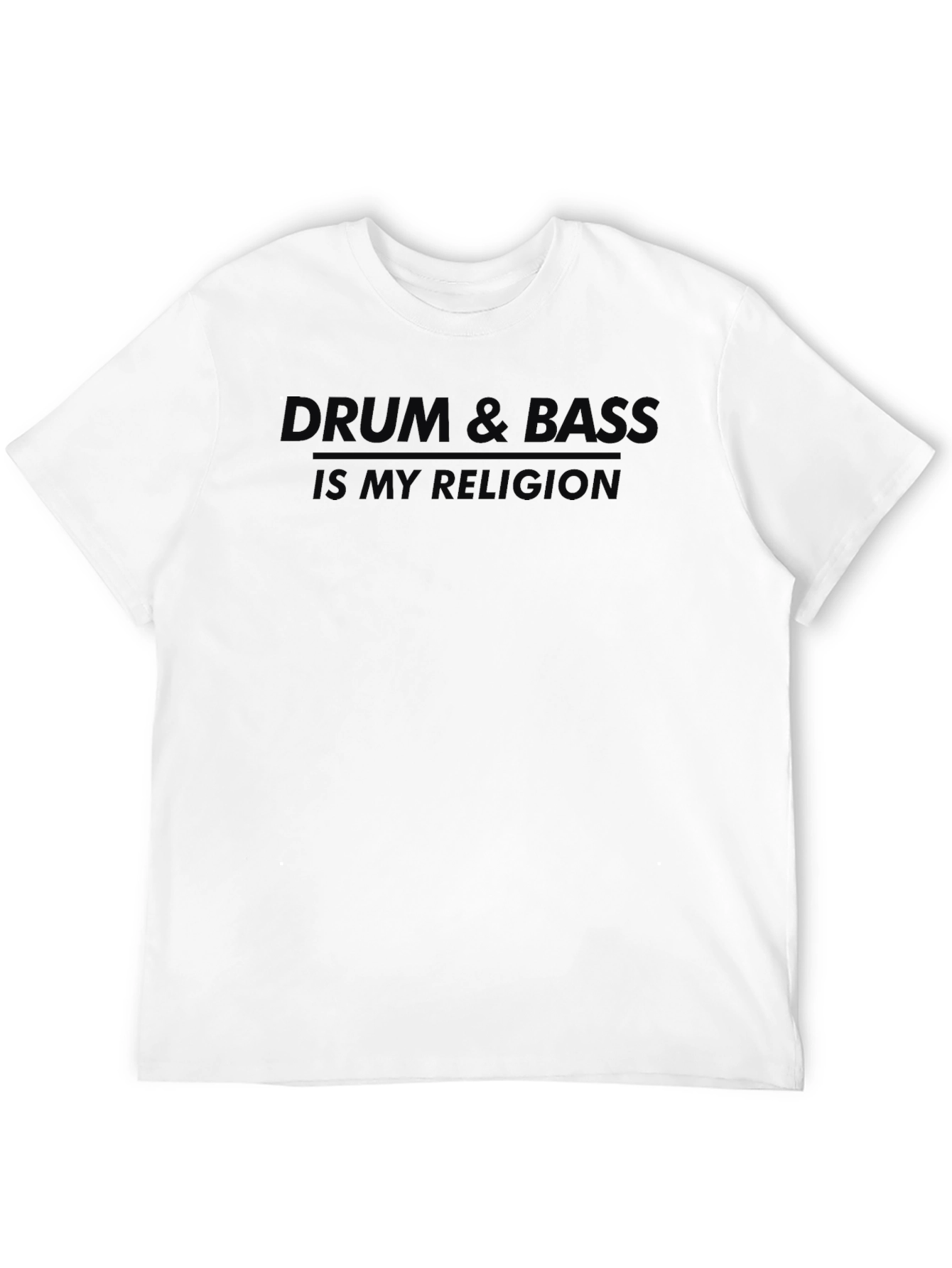 Black Drum & Bass Is My Religion T-Shirt view 12