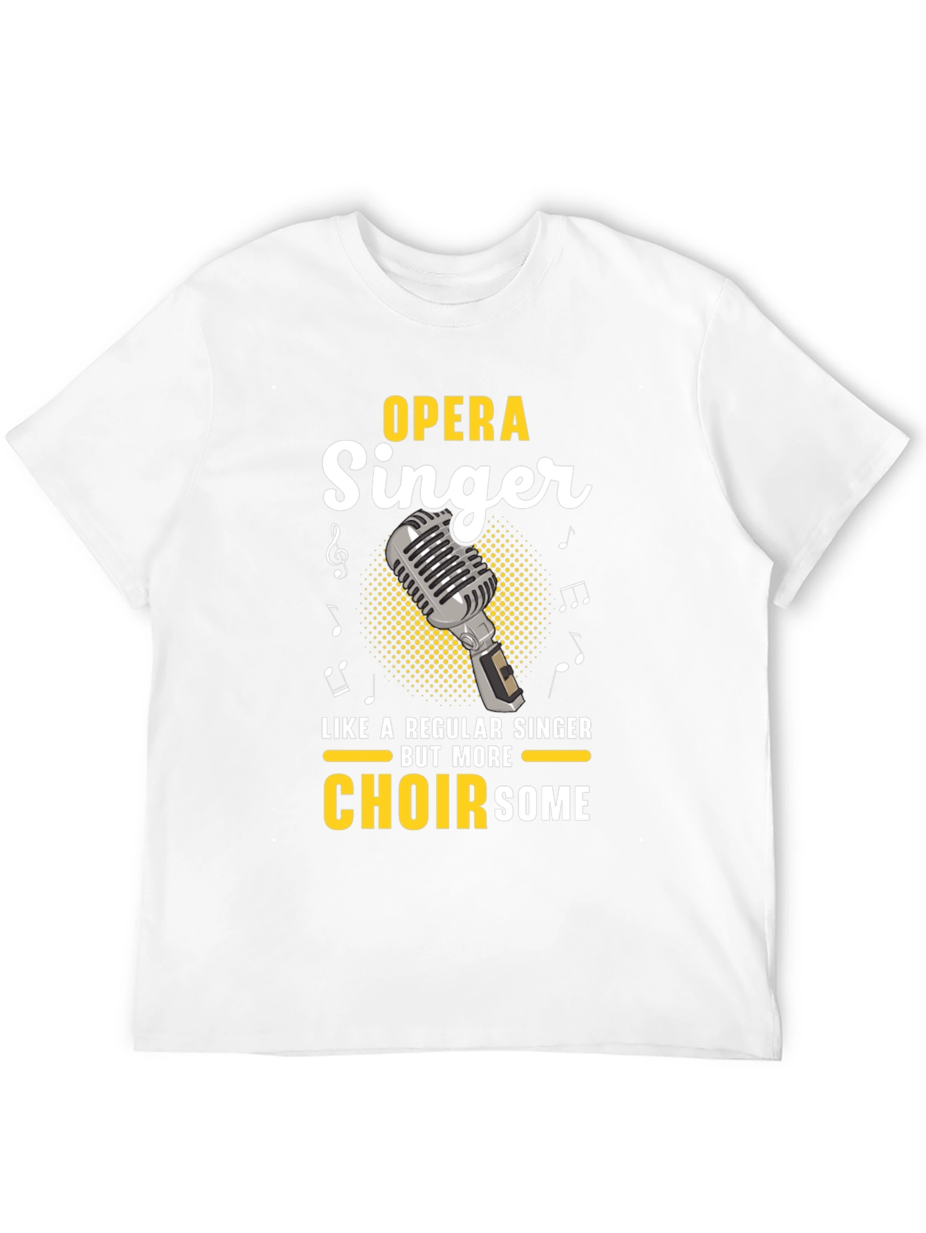 Black Opera Singer T-Shirt - Choirsome Humor Tee view 12