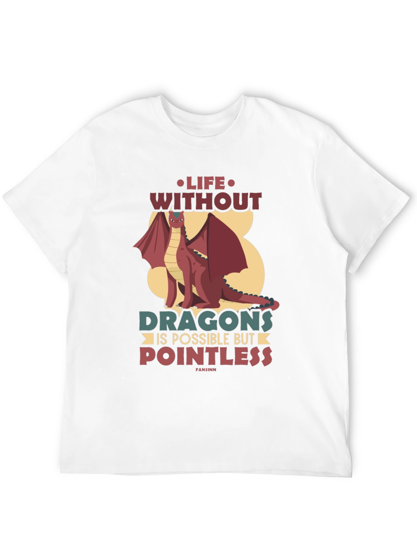 Black Life Without Dragons T-Shirt - Pointless Tee view 12