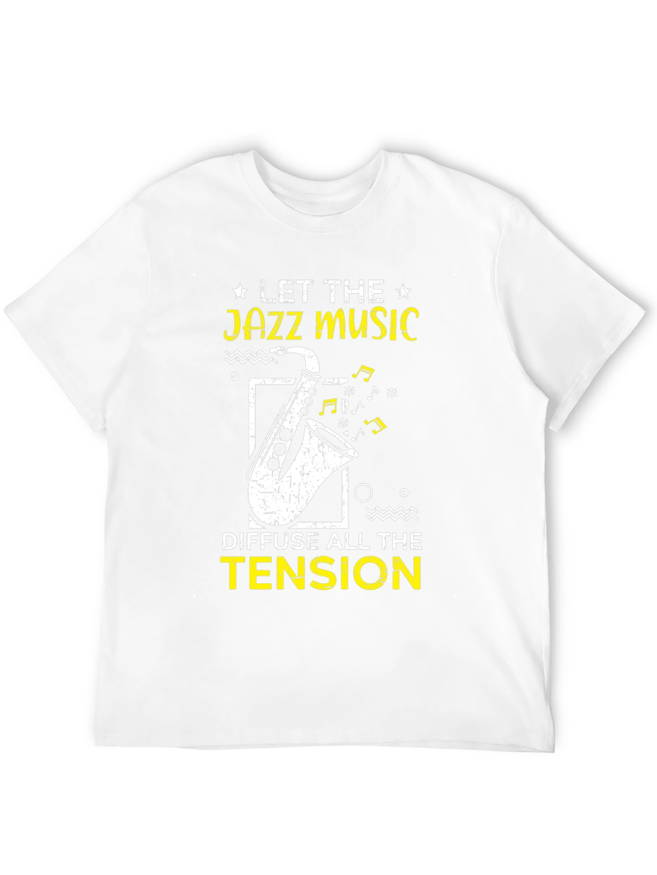 Black Jazz Music T-Shirt - Diffuse All the Tension view 12