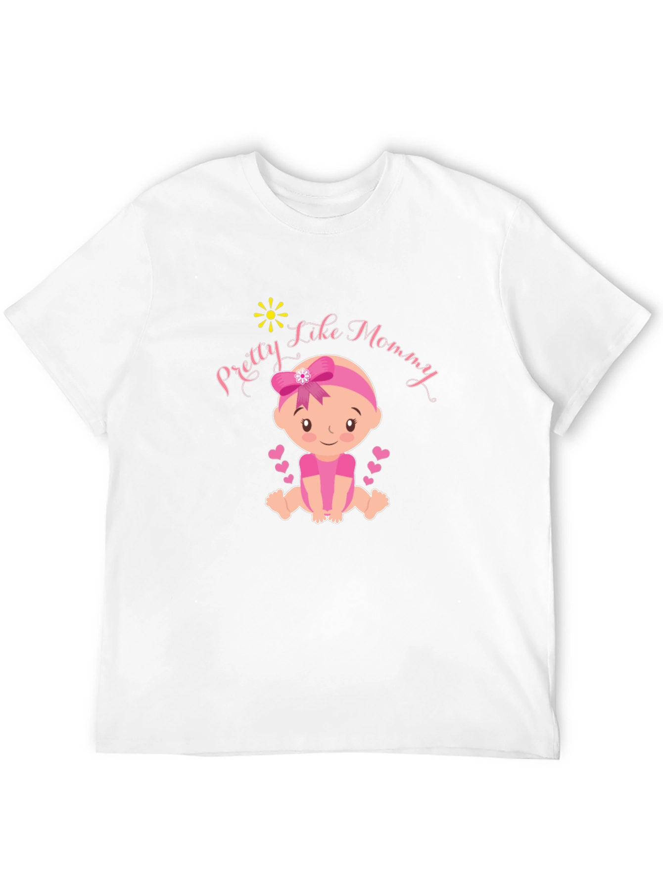 Black Pretty Like Mommy Baby Graphic T-Shirt view 12