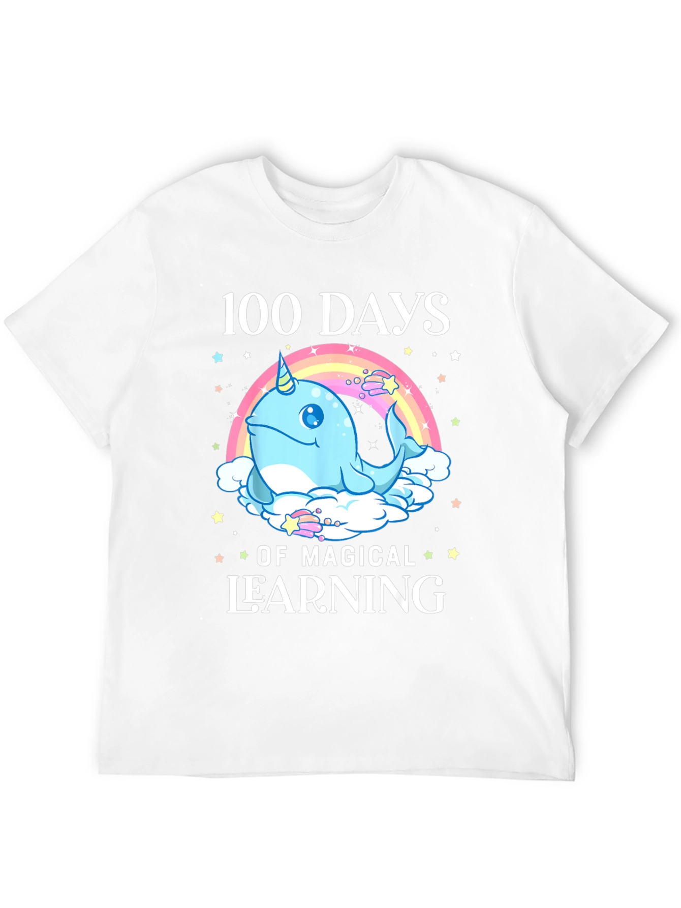 Black 100 Days of Magical Learning T-Shirt view 12