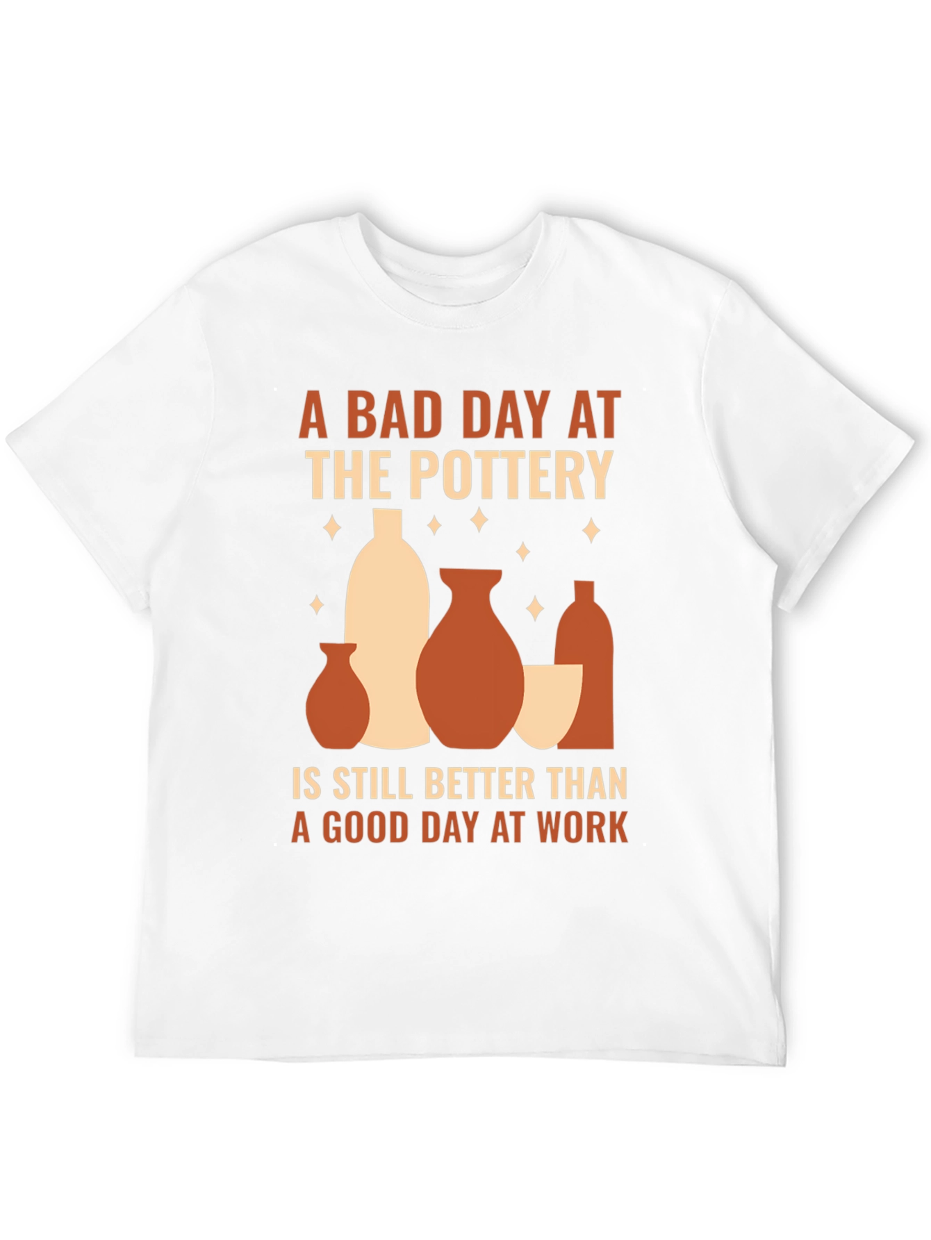 Black Pottery Lover T-Shirt, Bad Day Pottery Better Than Work view 12