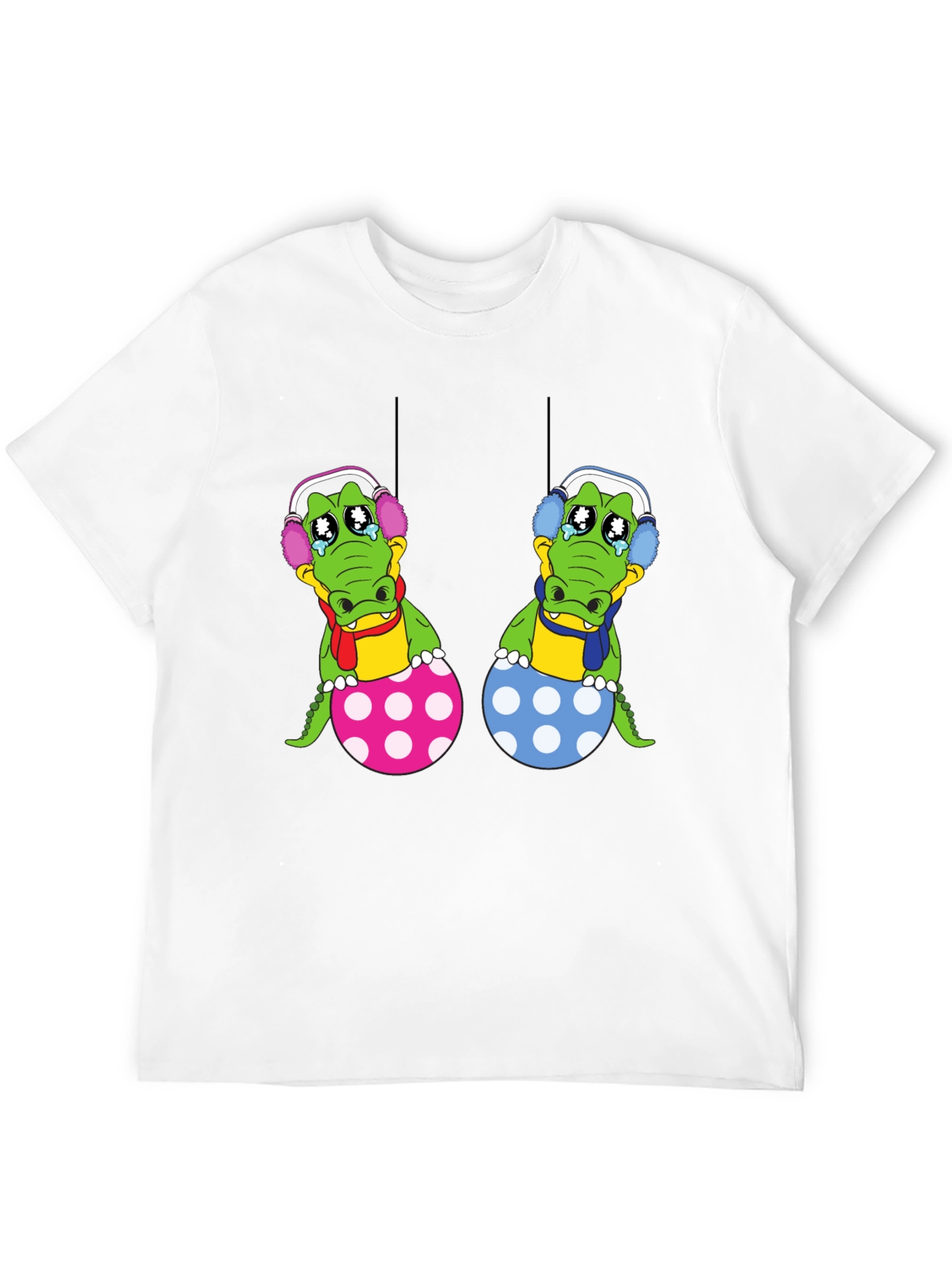 Black Crying Gator Easter Egg Graphic Tee view 12
