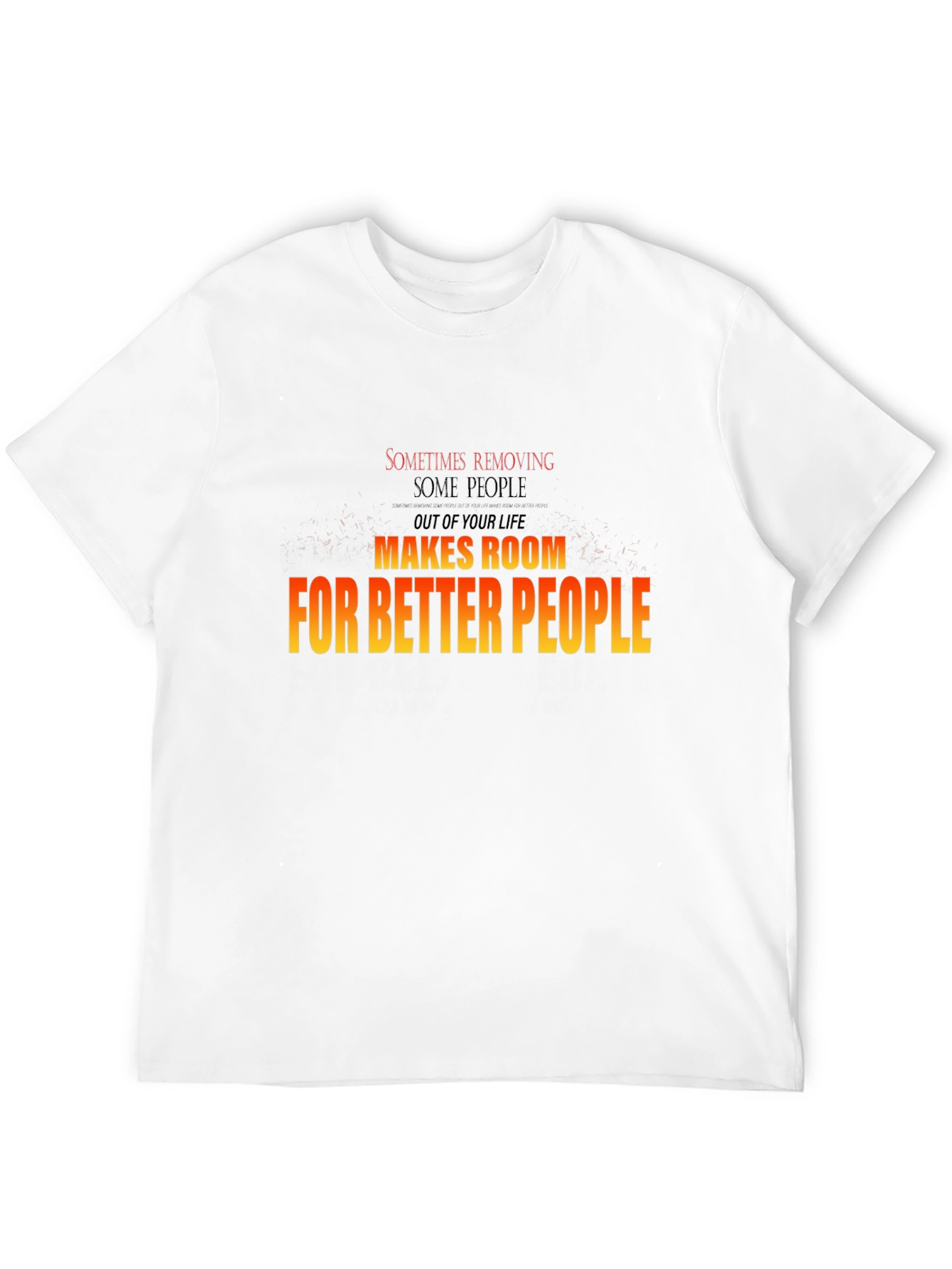 Black Motivational Graphic T-Shirt - Room for Better People view 12