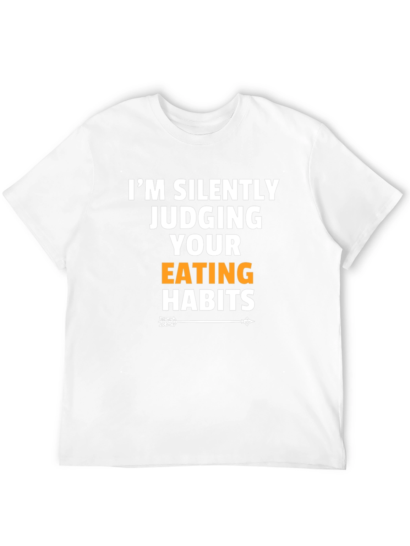 Black I'm Silently Judging Your Eating Habits T-Shirt view 12