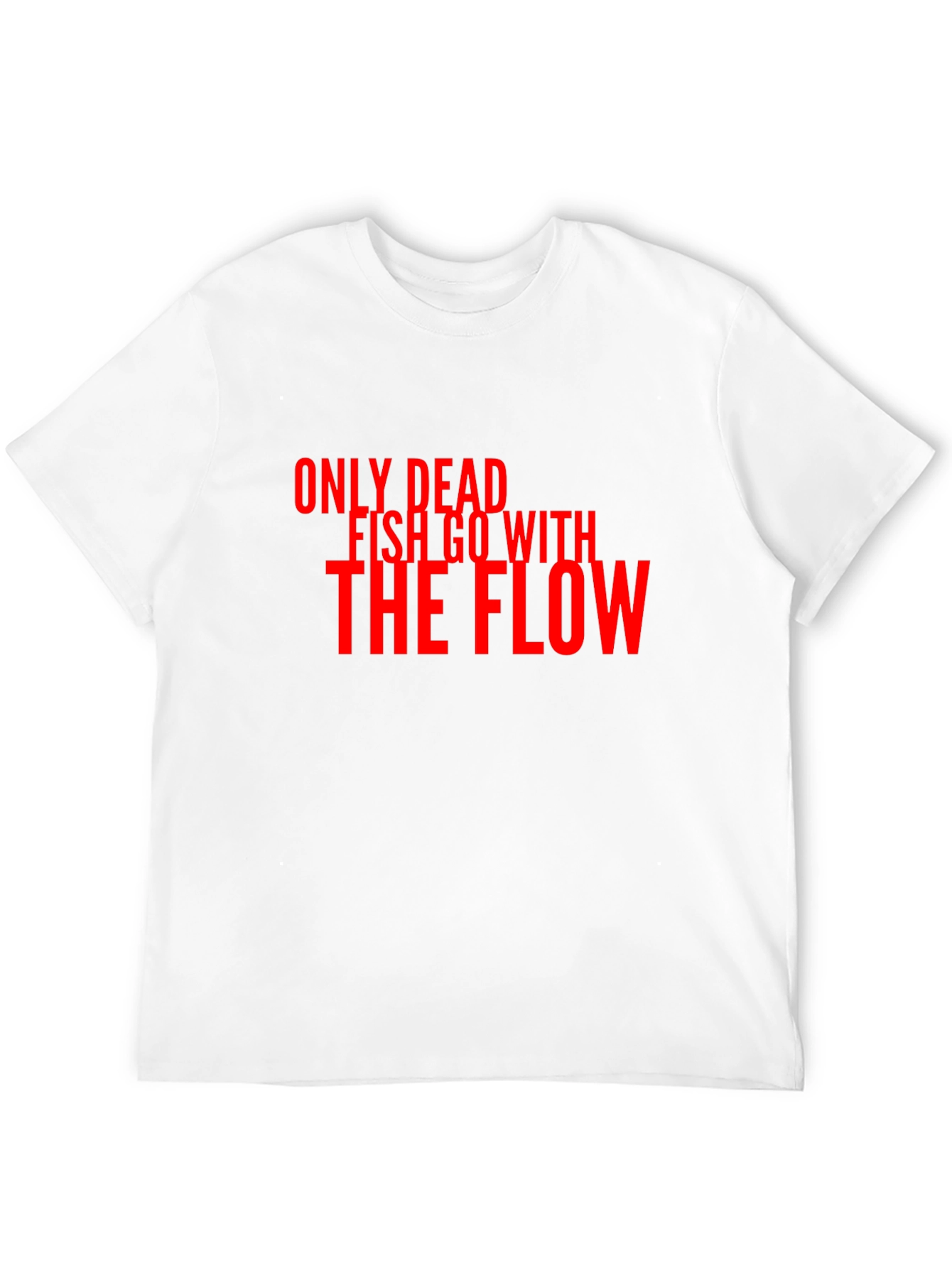 Black Dead Fish Flow T-Shirt - Bold Slogan Tee view 12