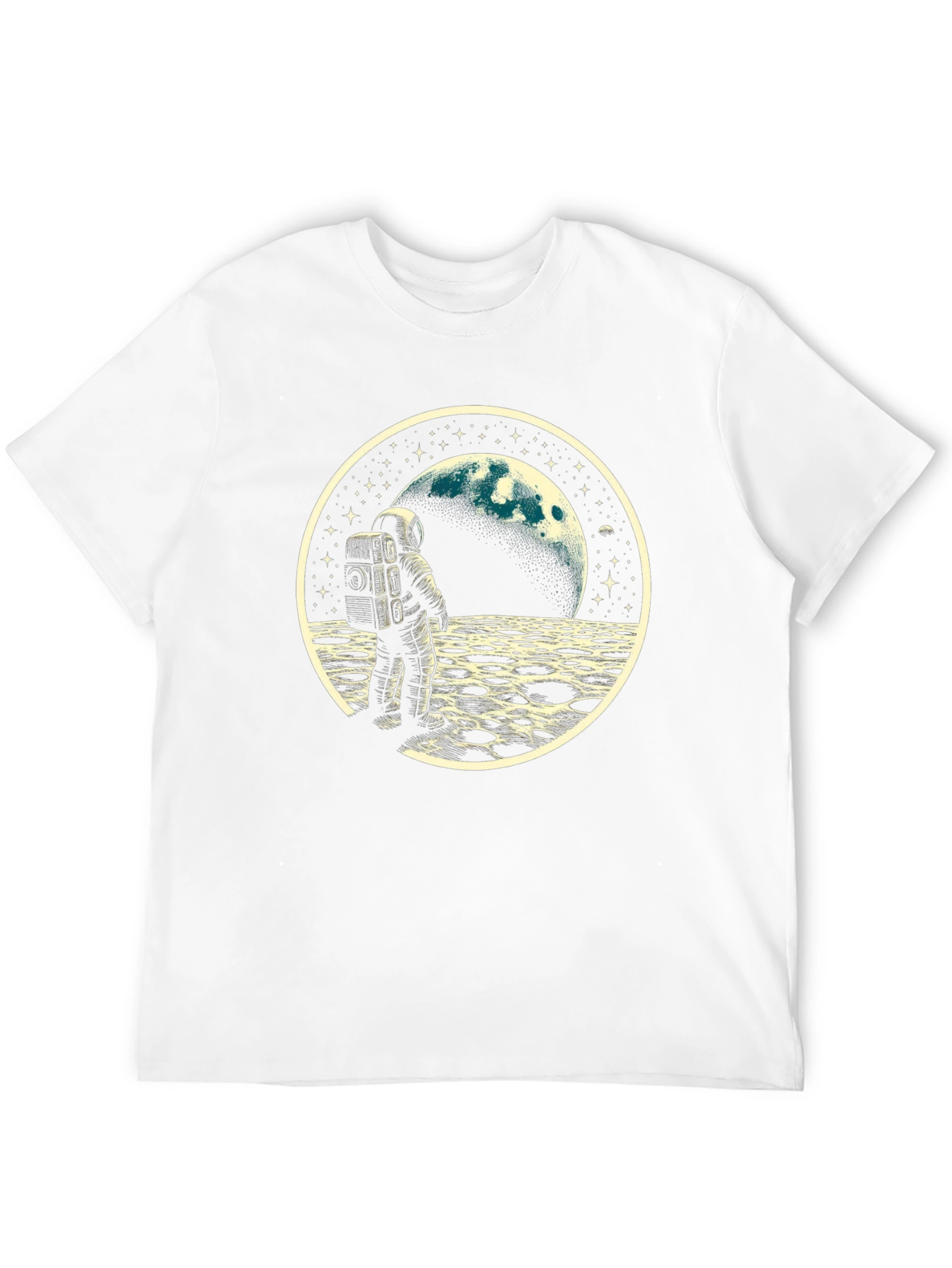 Black Astronaut Moon T-Shirt - Space Explorer Tee view 12