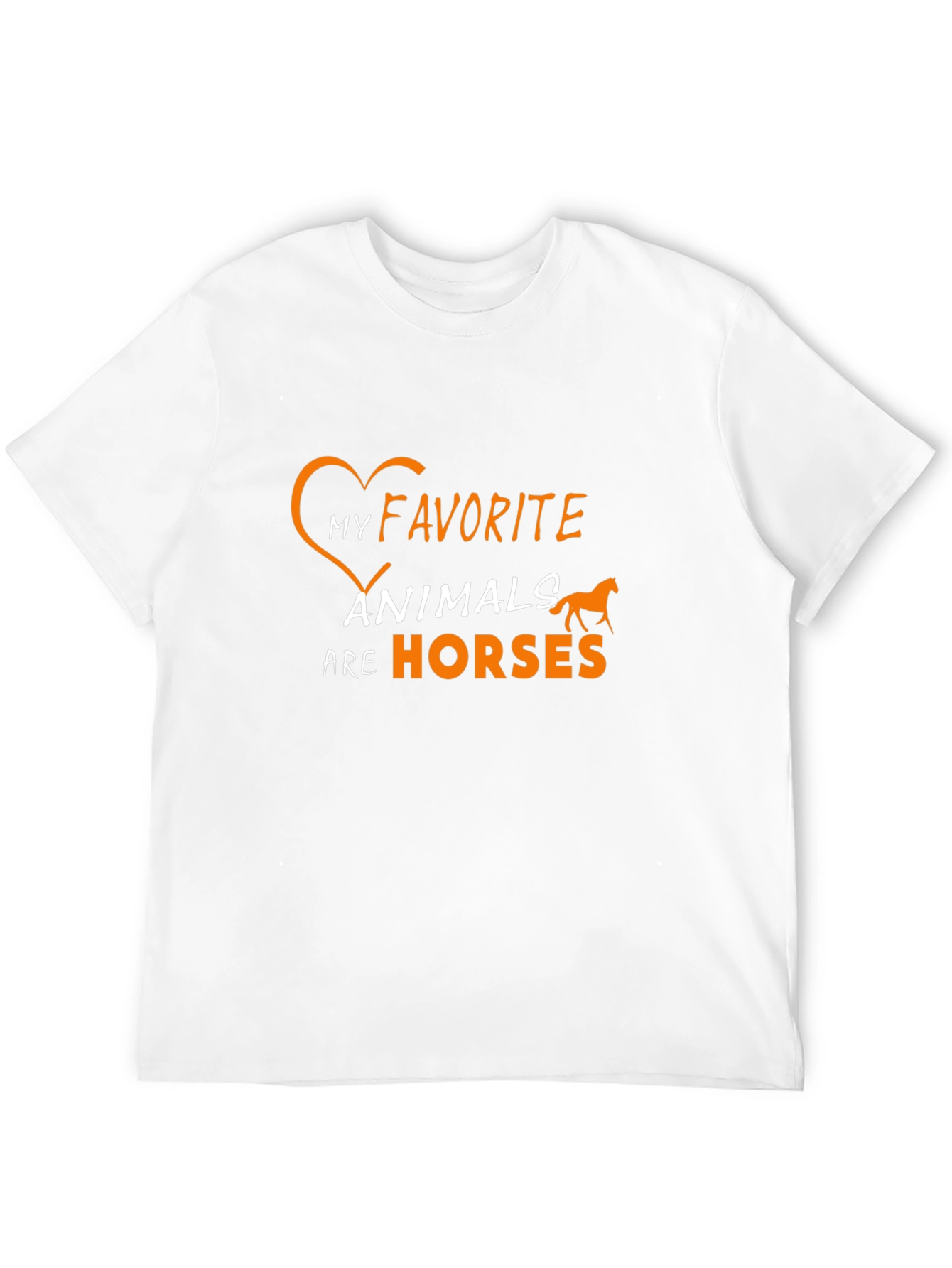 Black My Favorite Animals Are Horses T-Shirt view 12