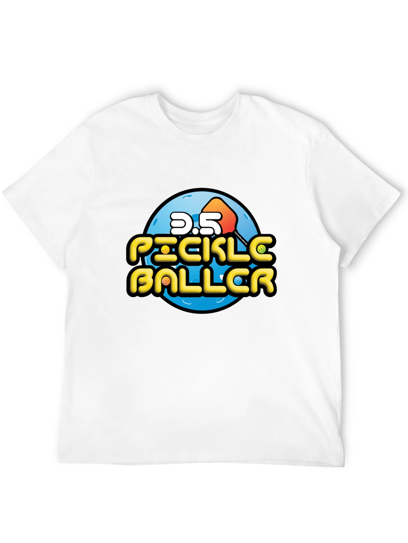 Black Pickleball 3.5 Black T-Shirt view 12