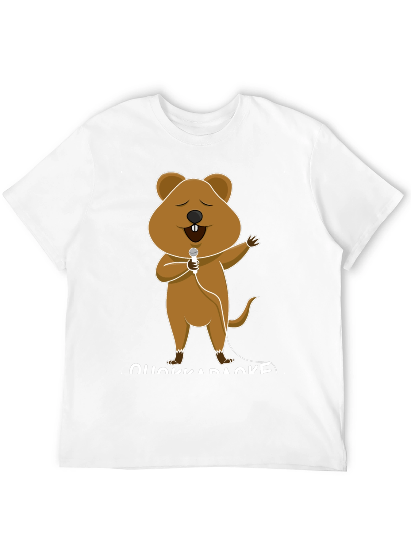 Black Quokka Karaoke T-Shirt - Sing Your Heart Out! view 12
