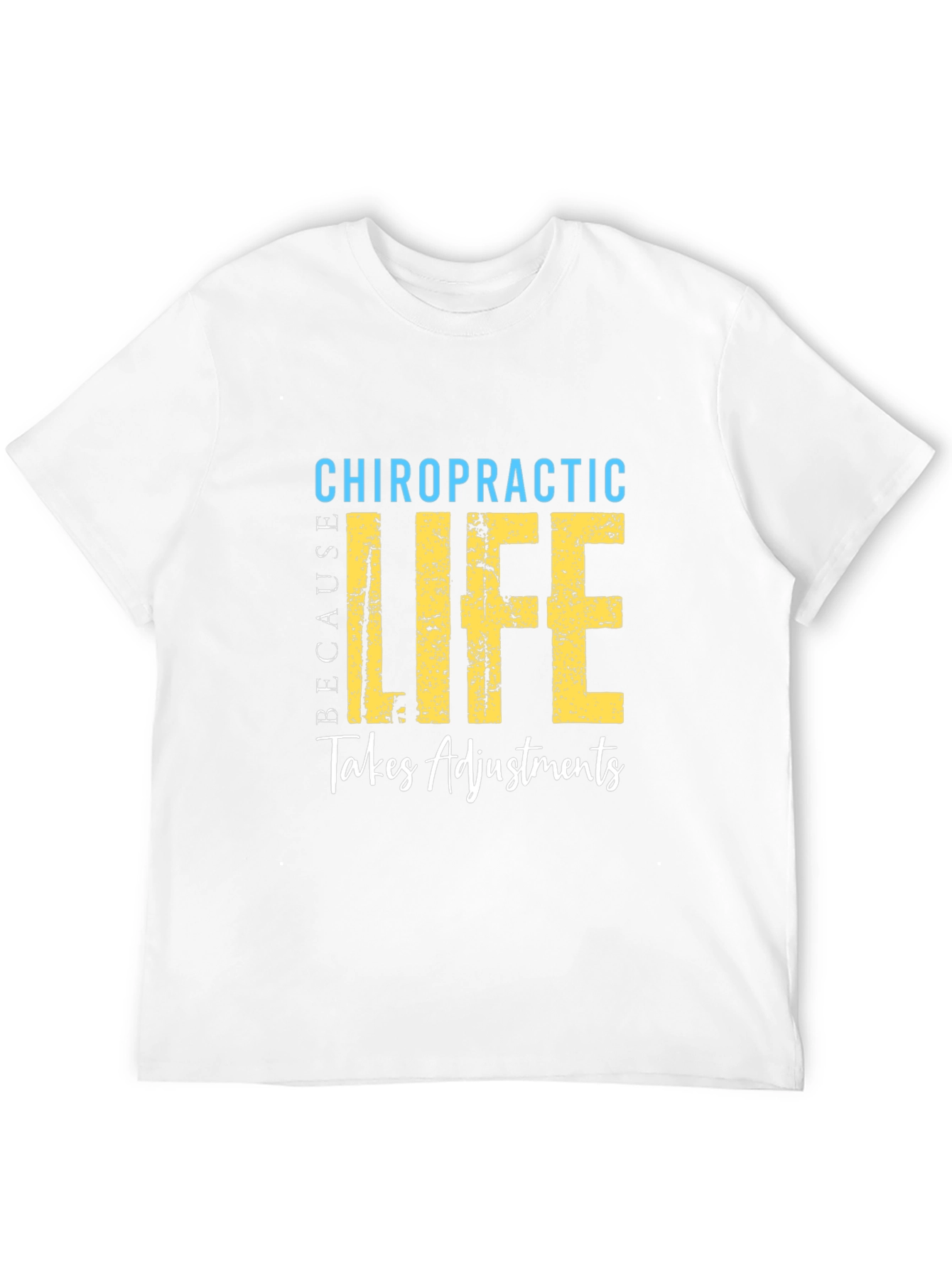 Black Chiropractic Life Takes Adjustments T-Shirt view 12