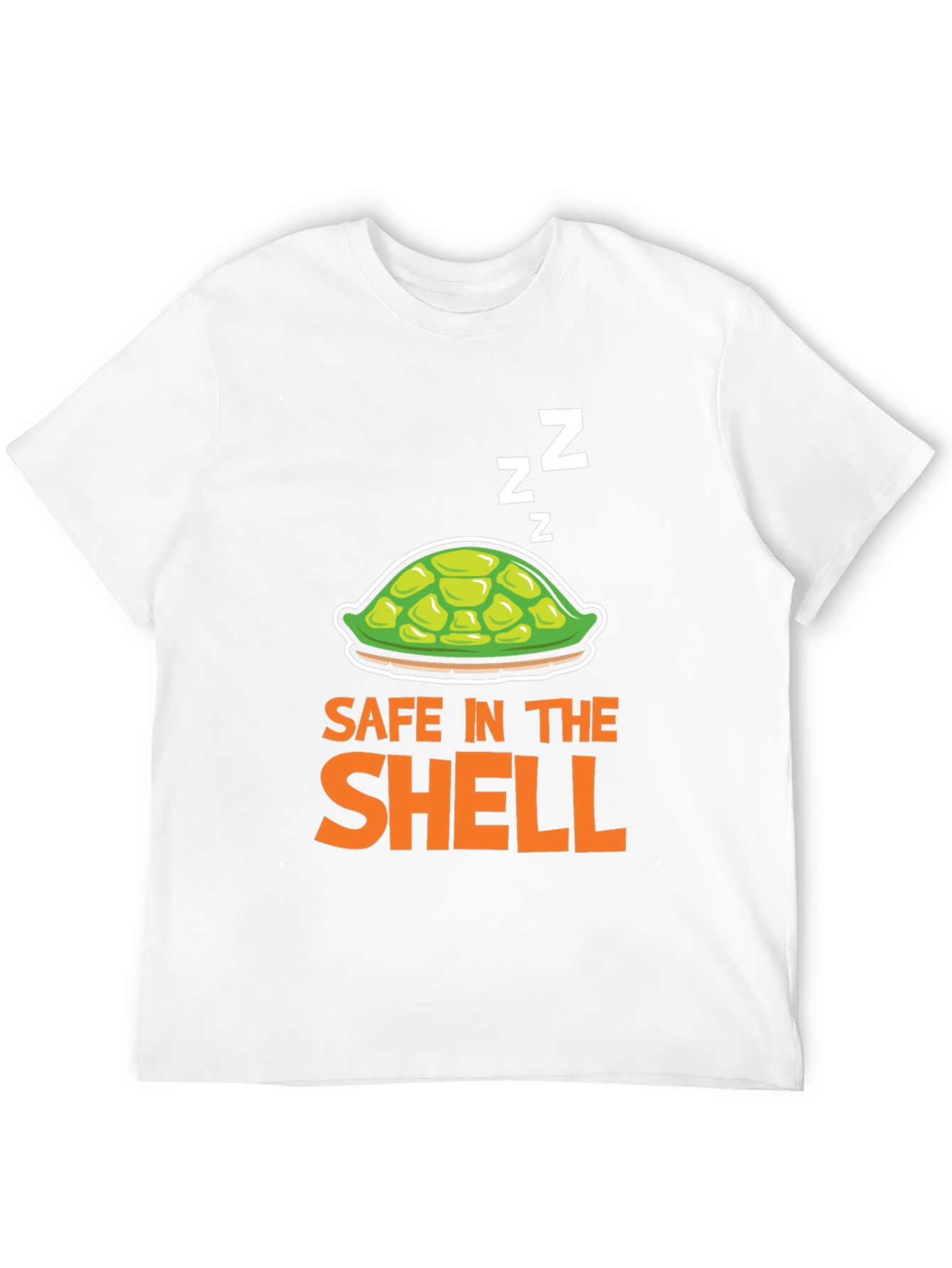 Black Safe in the Shell T-Shirt - Sleeping Turtle Tee view 12