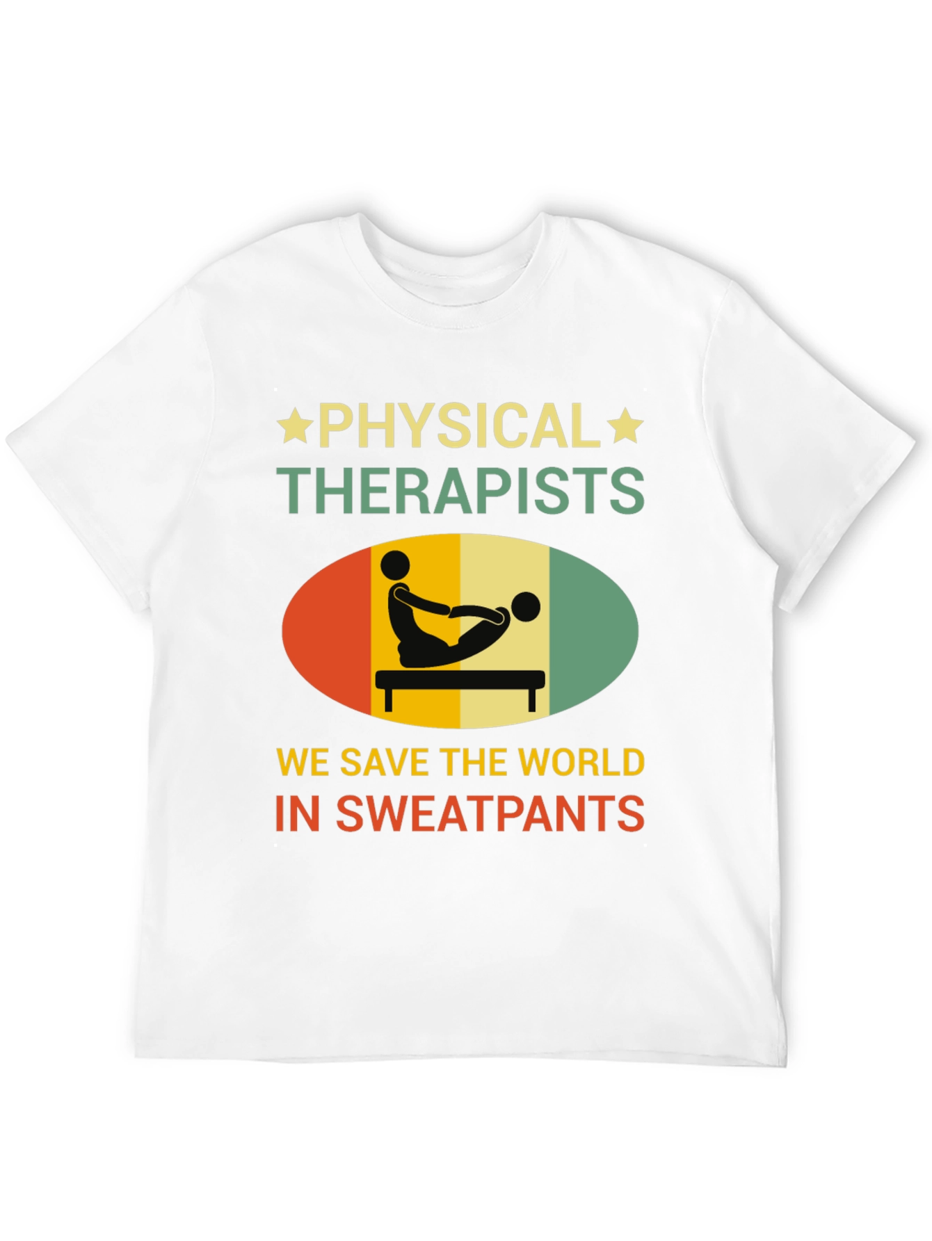 Black Physical Therapist T-Shirt - Save the World Sweatpants view 12