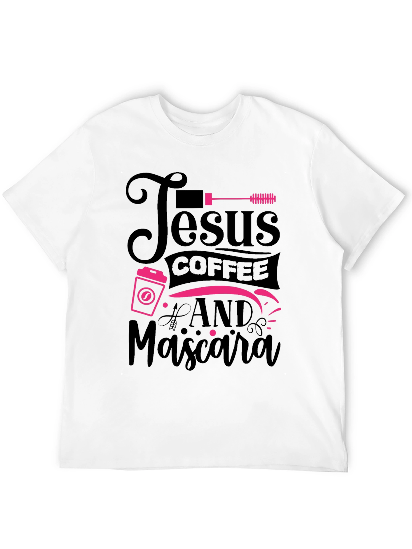 Black Jesus Coffee & Mascara Black T-Shirt view 12
