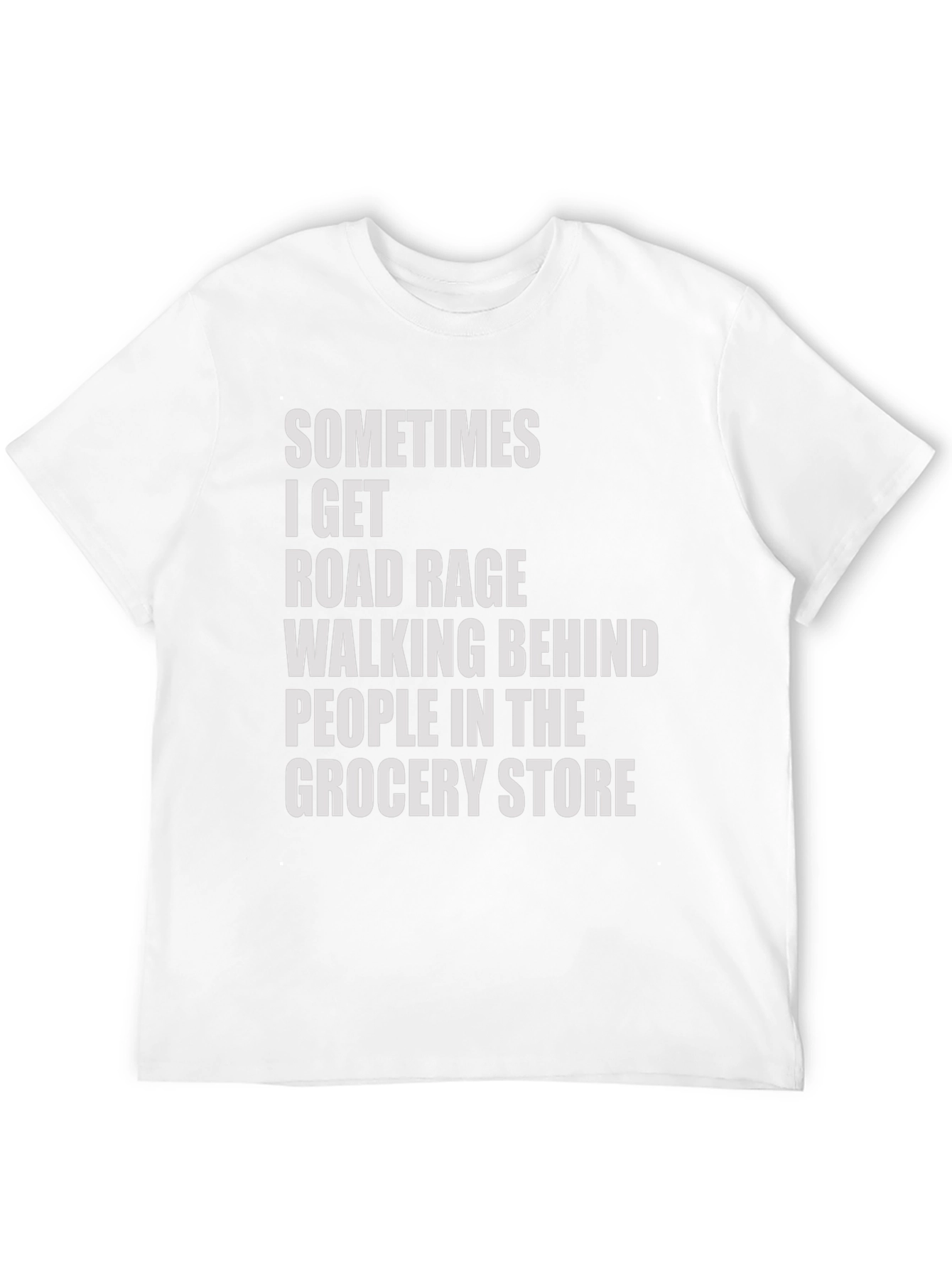 Black Road Rage Grocery Store Humor Tee view 12
