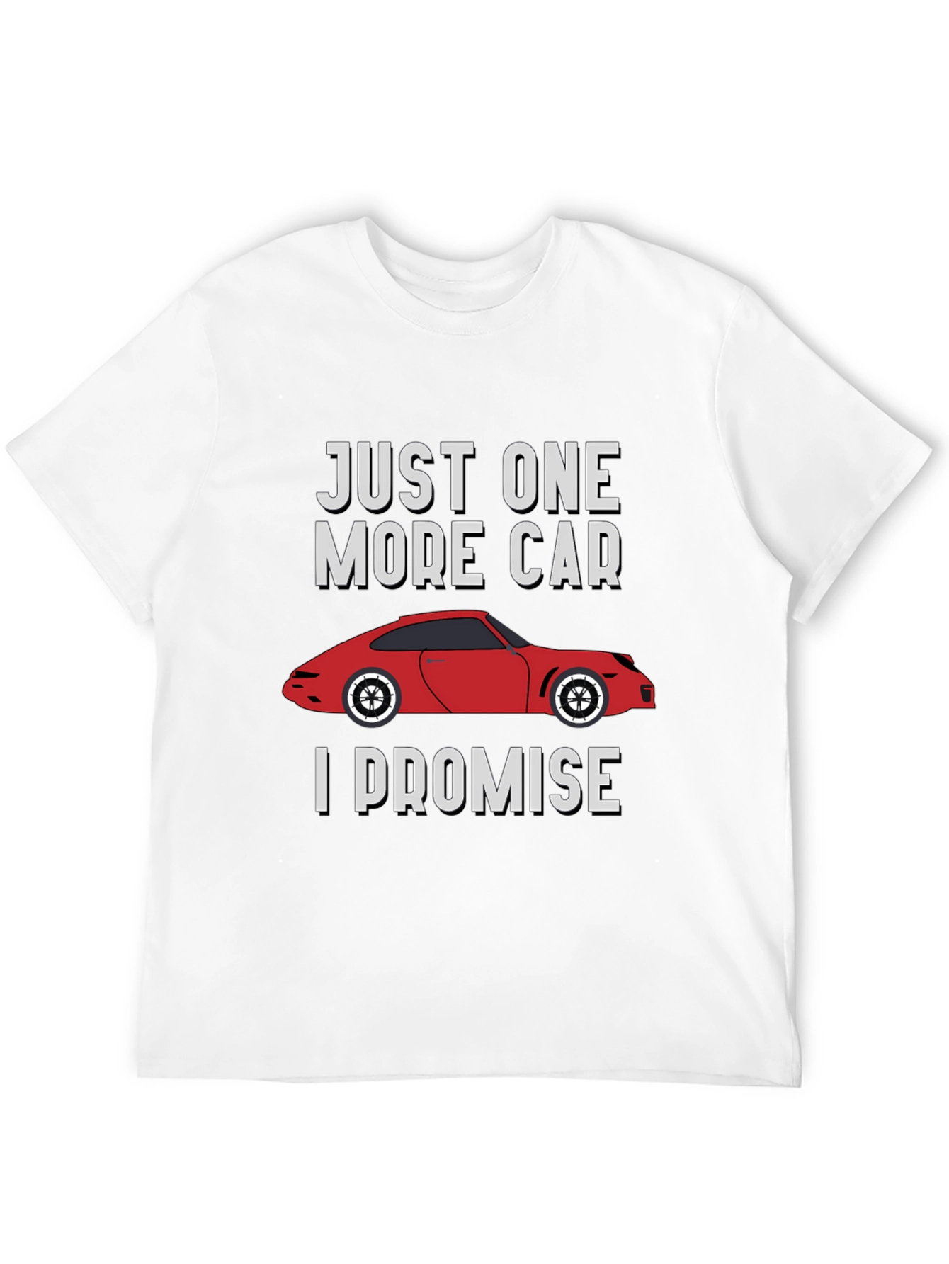 Black Just One More Car I Promise T-Shirt view 12