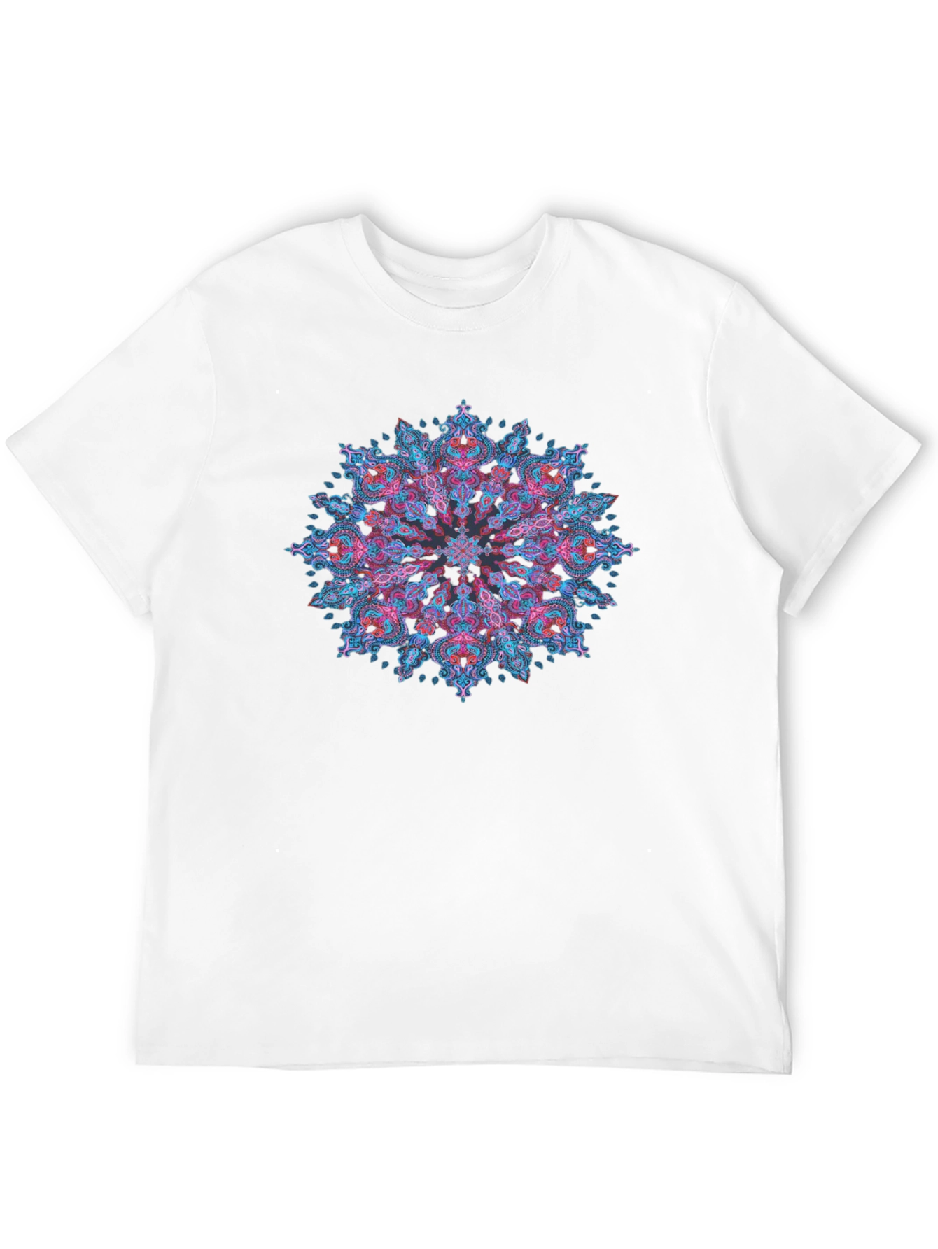 Black Mandala Art Black T-Shirt - Stylish Graphic Tee view 12
